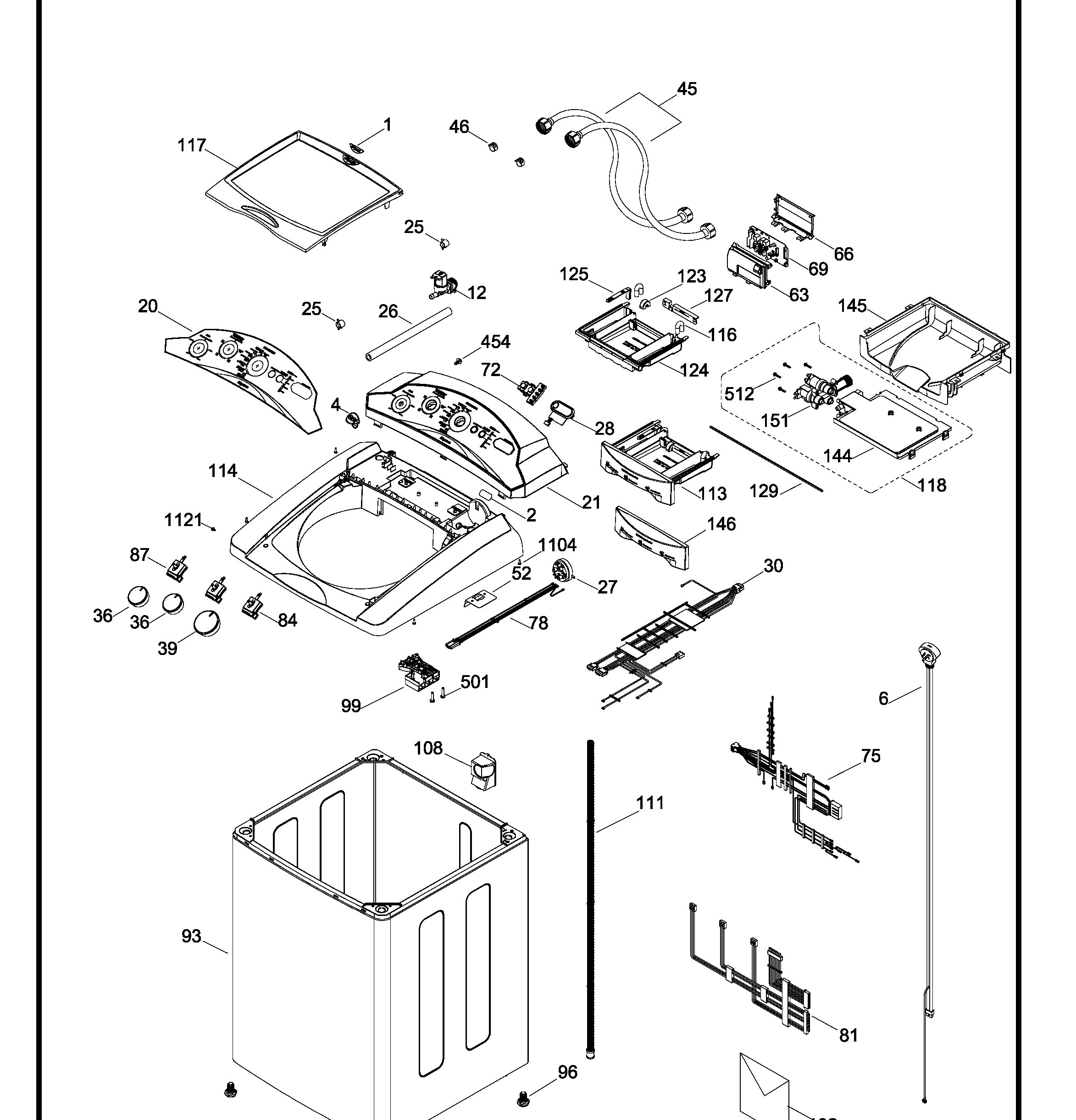 LIE17385XGG00 Exploded View 1 appliance exploded-view parts diagram
