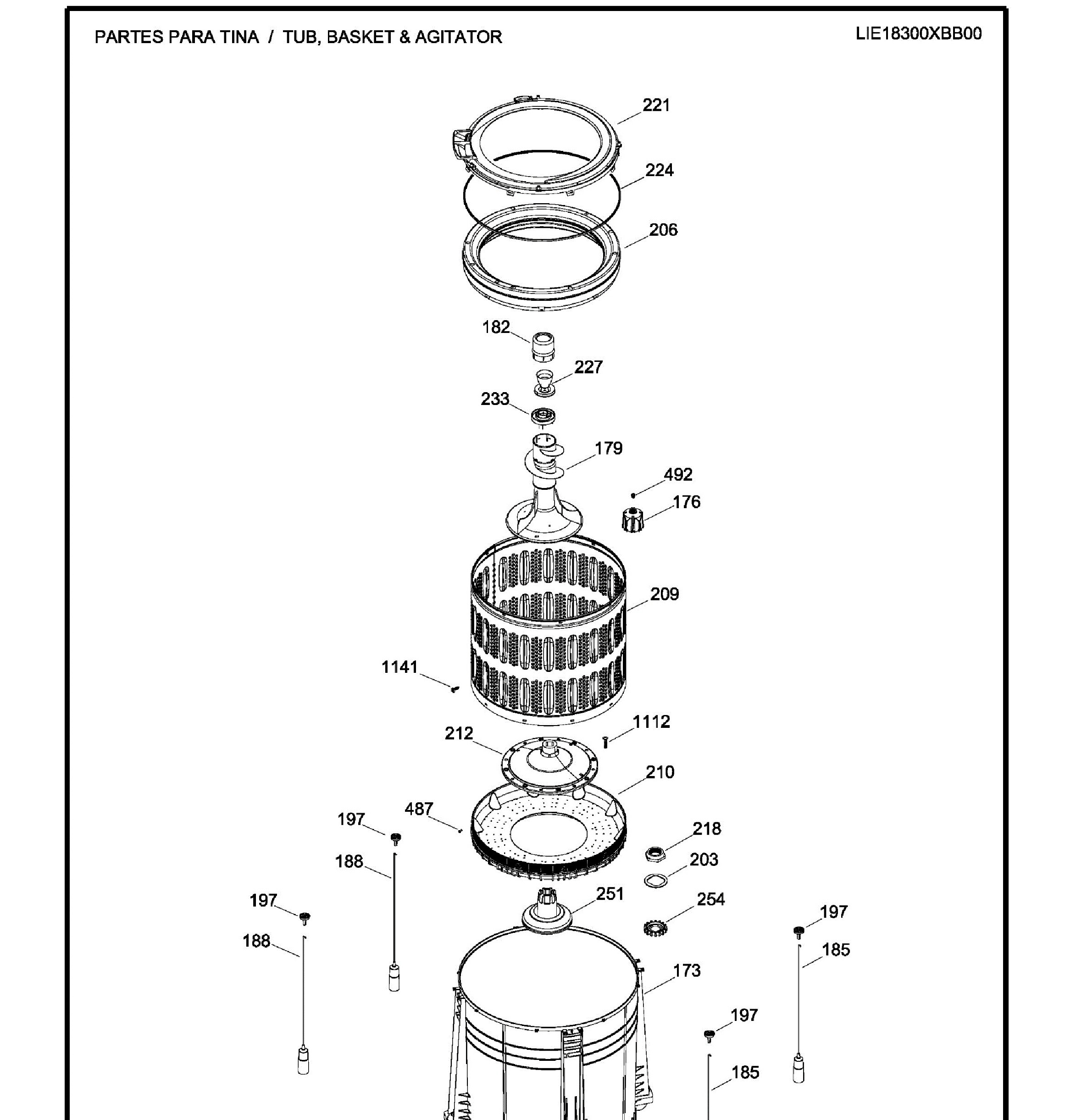 LIE18300XBB00 Exploded View 2 appliance exploded-view parts diagram