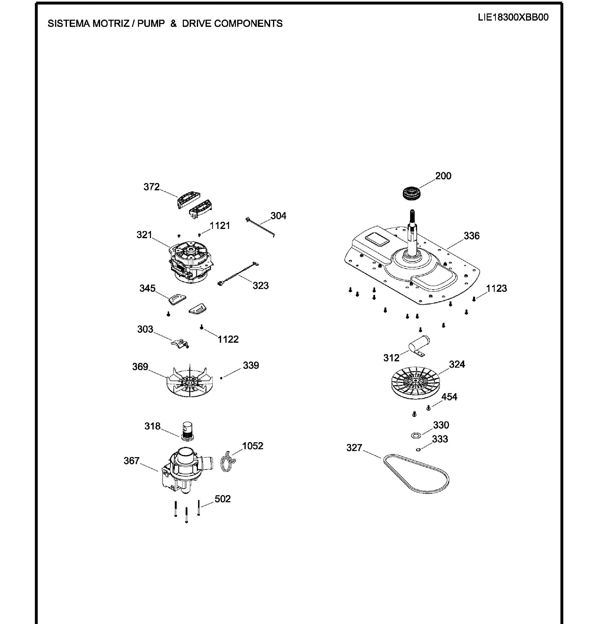LIE18300XBB00 Exploded View 3 appliance exploded-view parts diagram