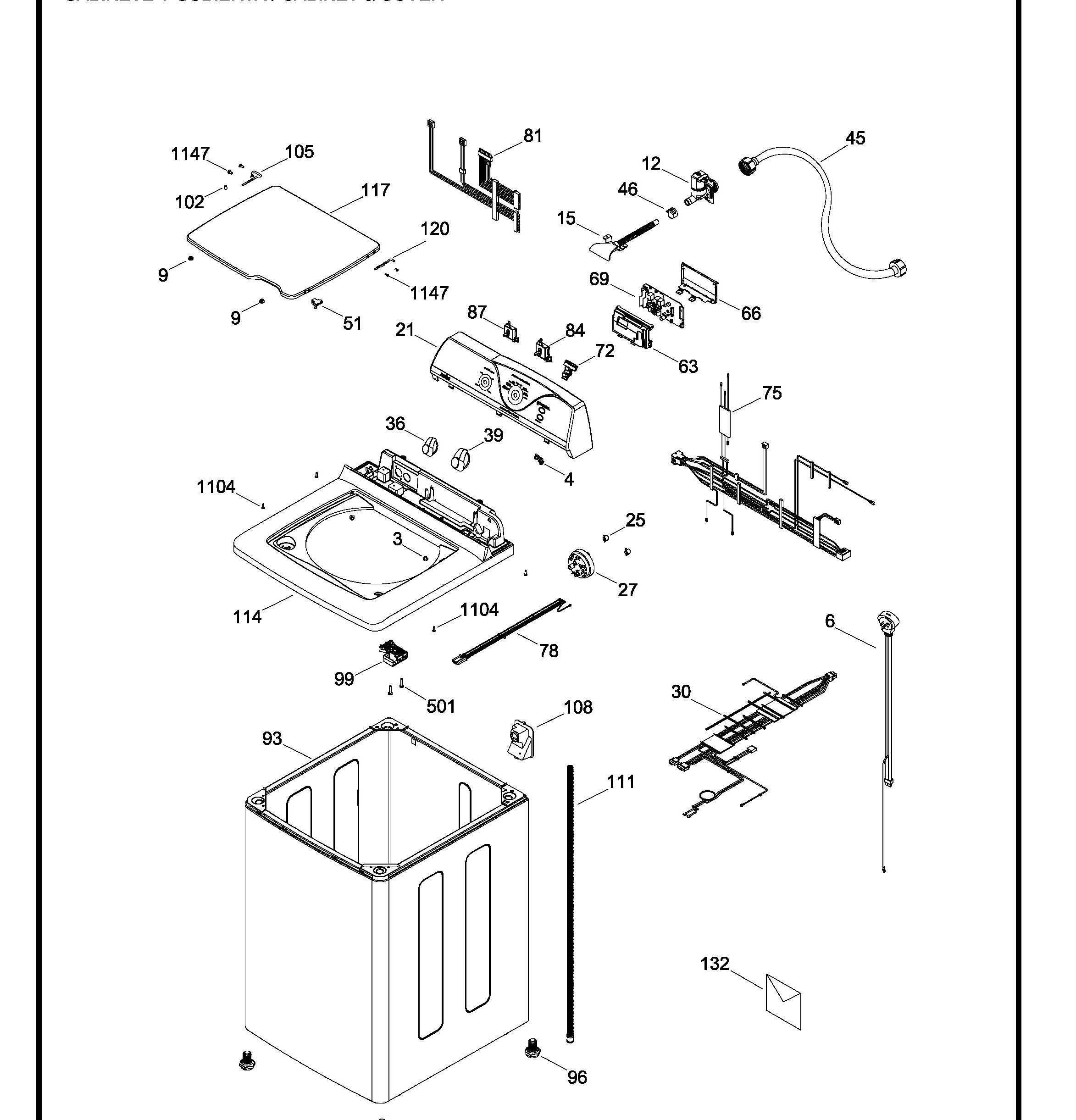 LMA15200PBB00 Exploded View 1 appliance exploded-view parts diagram