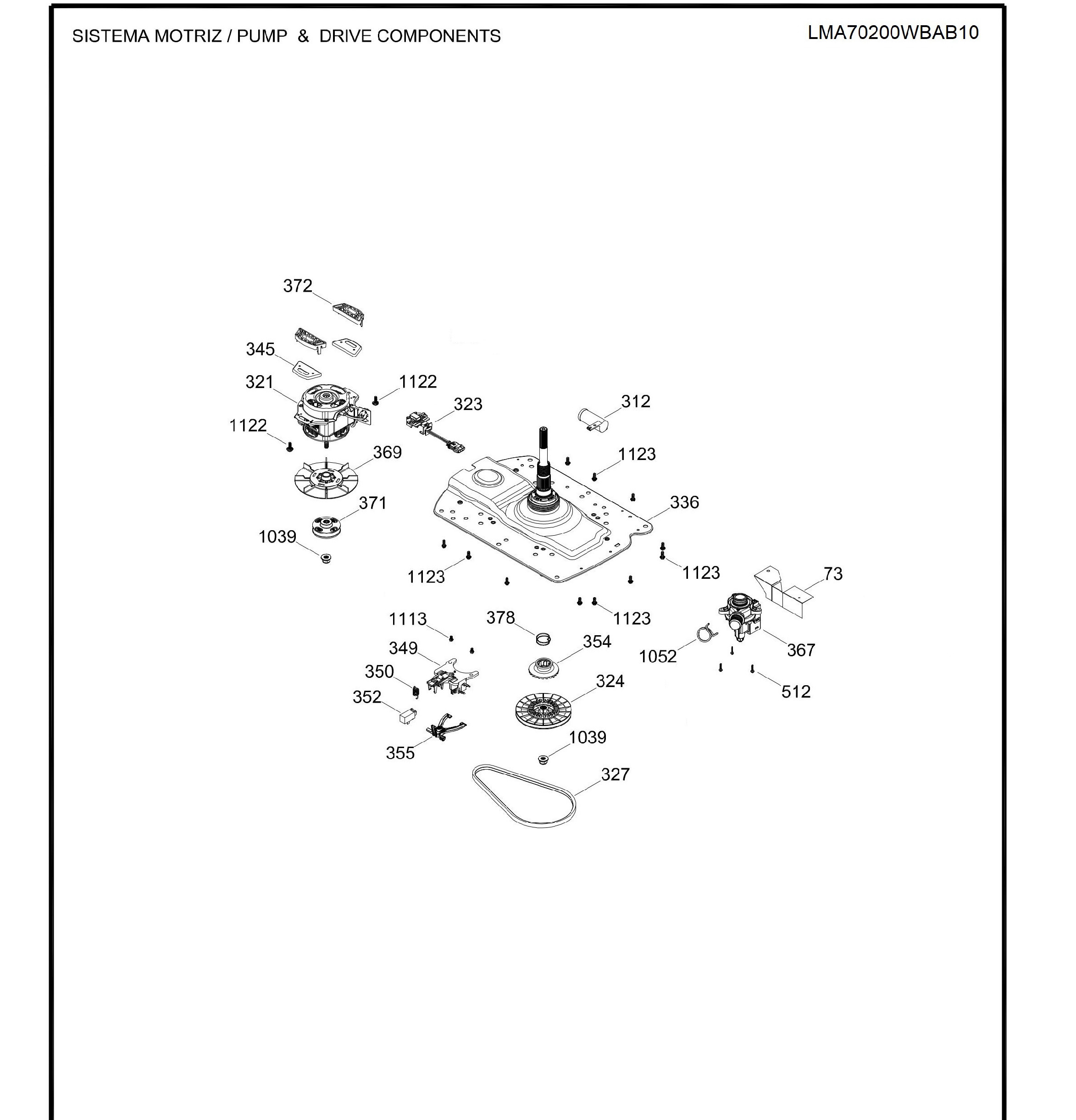 LMA70200WBAB10 Exploded View 3 appliance exploded-view parts diagram