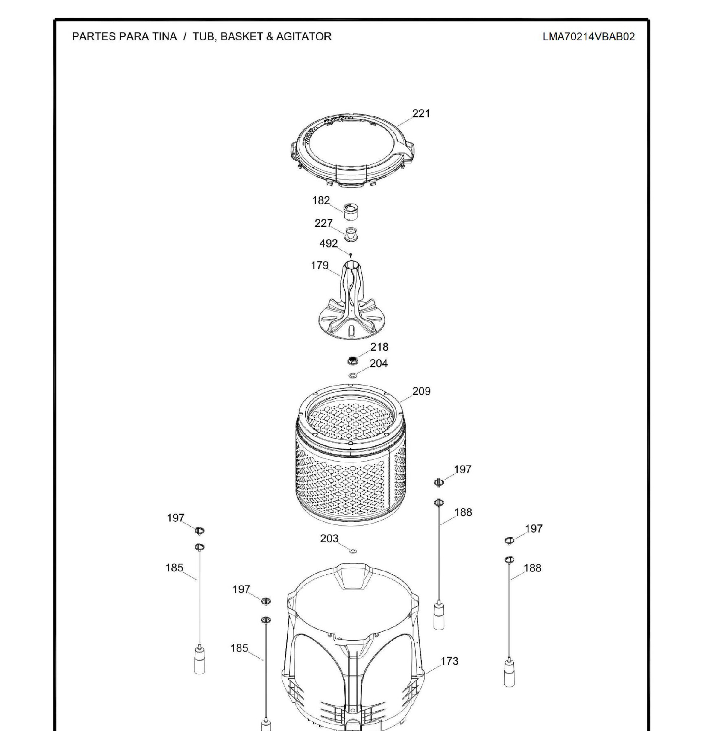 LMA70214VBAB02 Exploded View 2 appliance exploded-view parts diagram