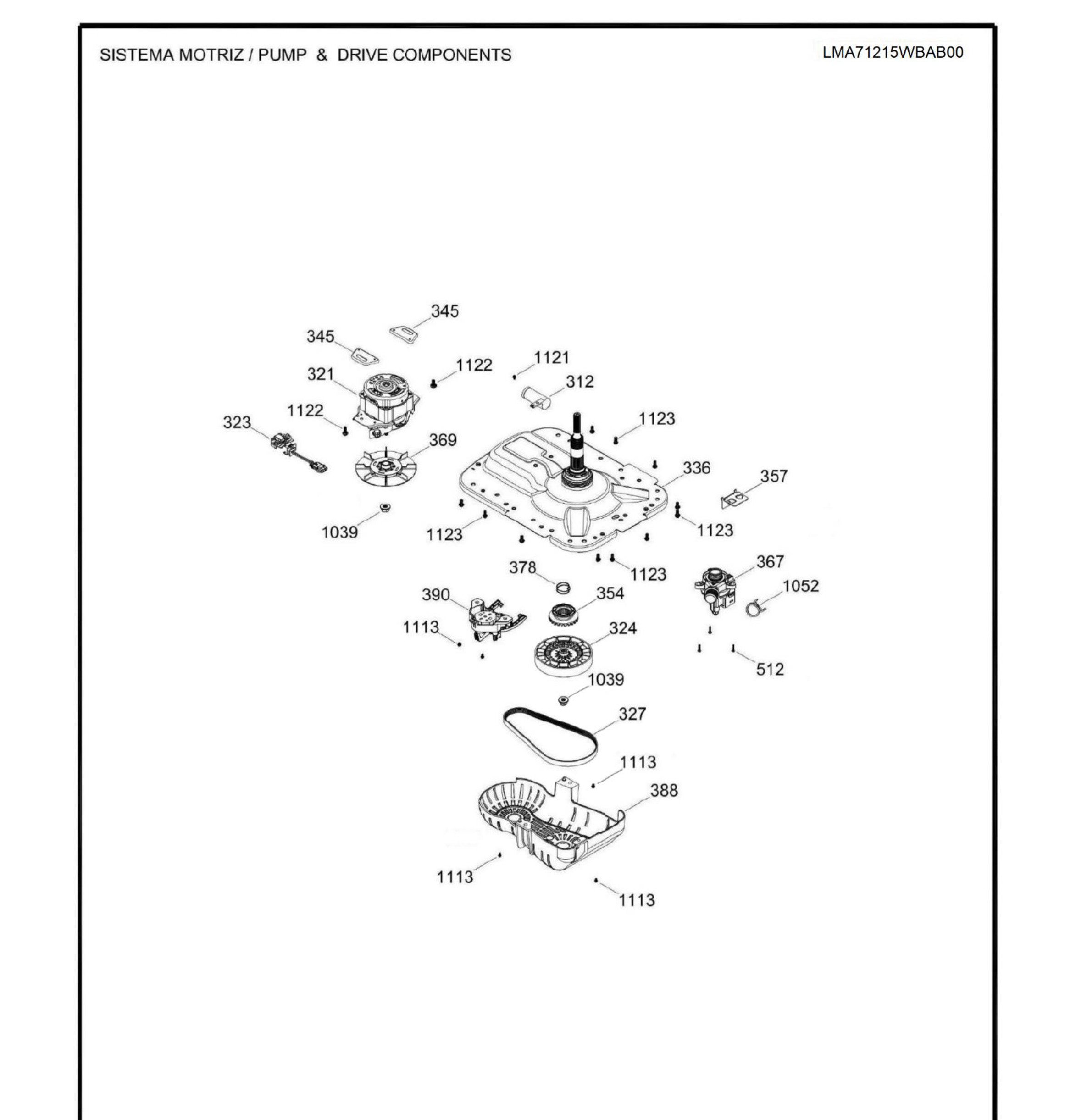 LMA71215WBAB00 Exploded View 3 appliance exploded-view parts diagram