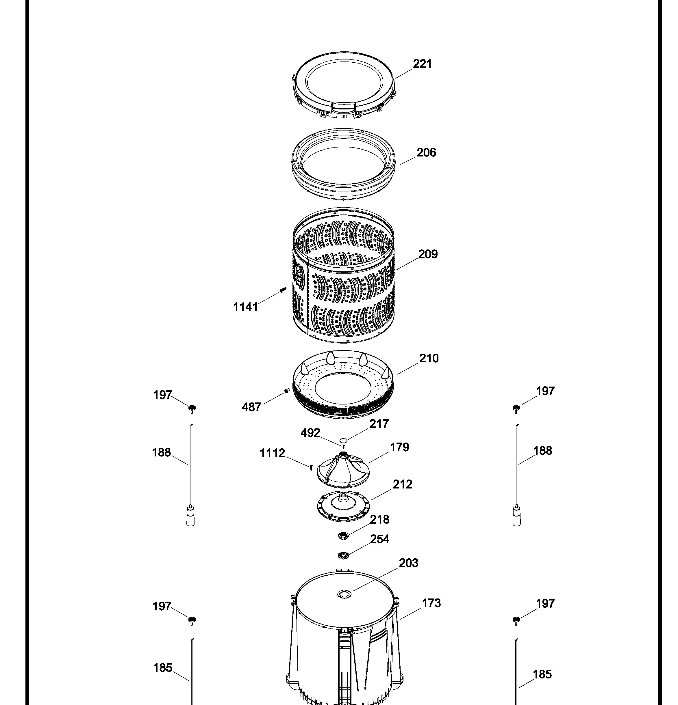 LMF12480ZBAS00 Exploded View 2 appliance exploded-view parts diagram