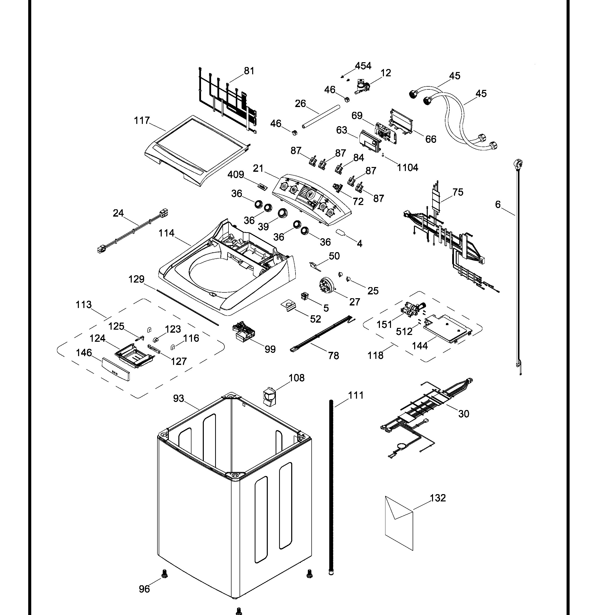 LMF18580XKBB00 Exploded View 1 appliance exploded-view parts diagram