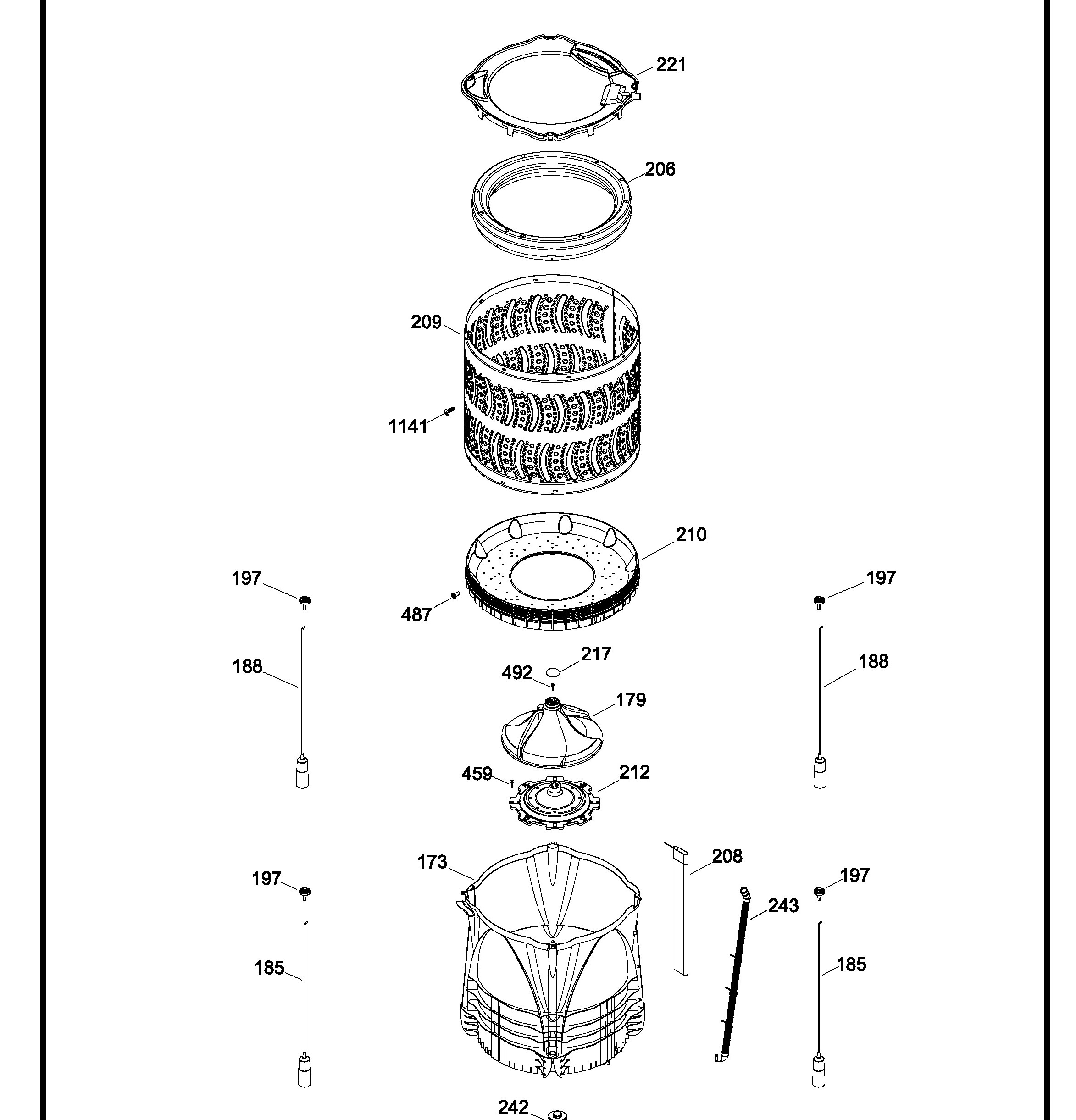 LMH20186ZKBB00 Exploded View 2 appliance exploded-view parts diagram