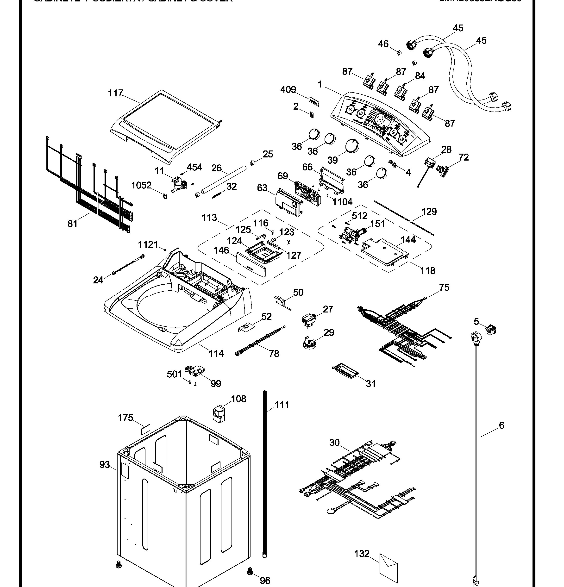 LMH20589ZKGG00 Exploded View 1 appliance exploded-view parts diagram