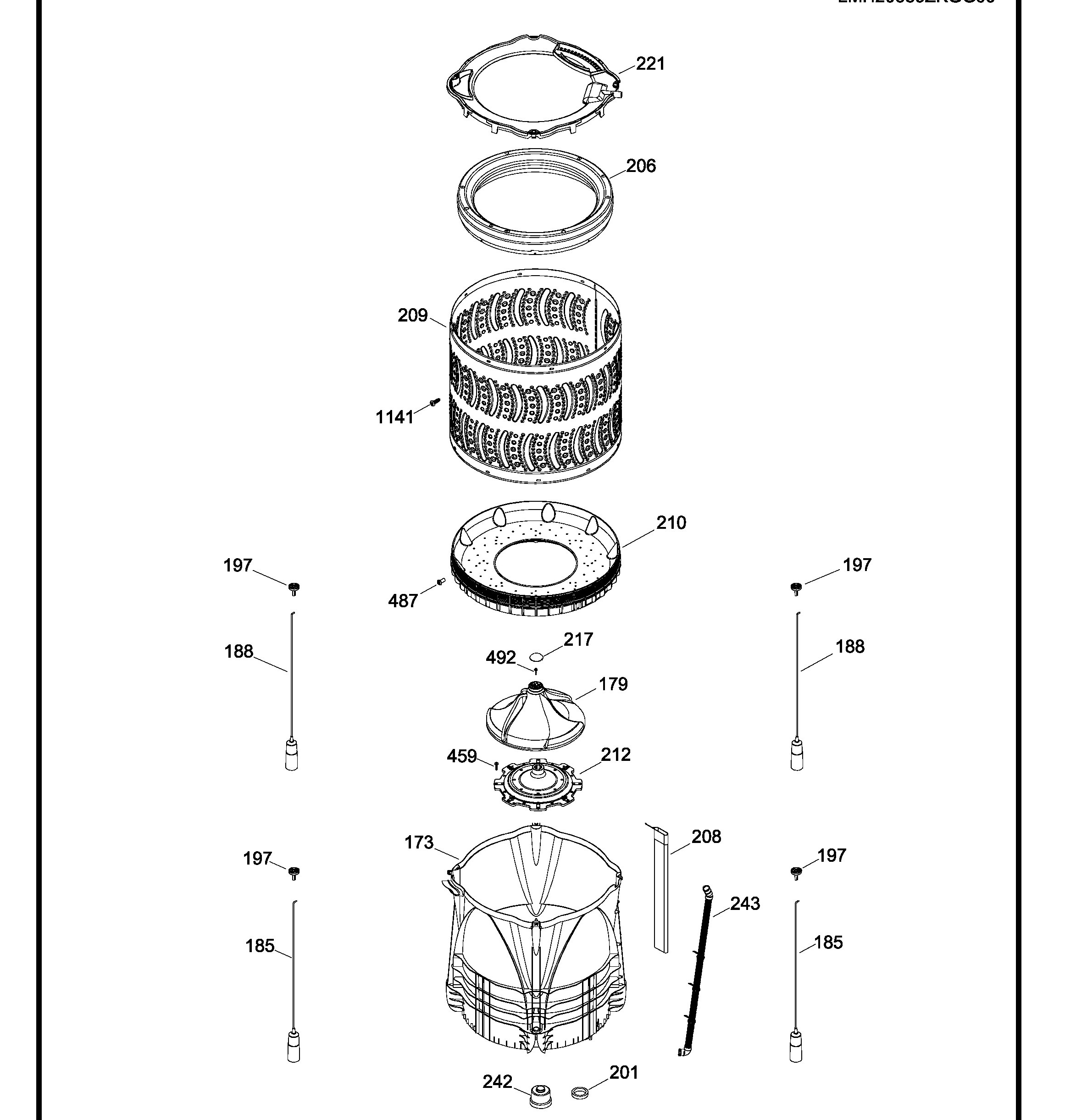 LMH20589ZKGG00 Exploded View 2 appliance exploded-view parts diagram
