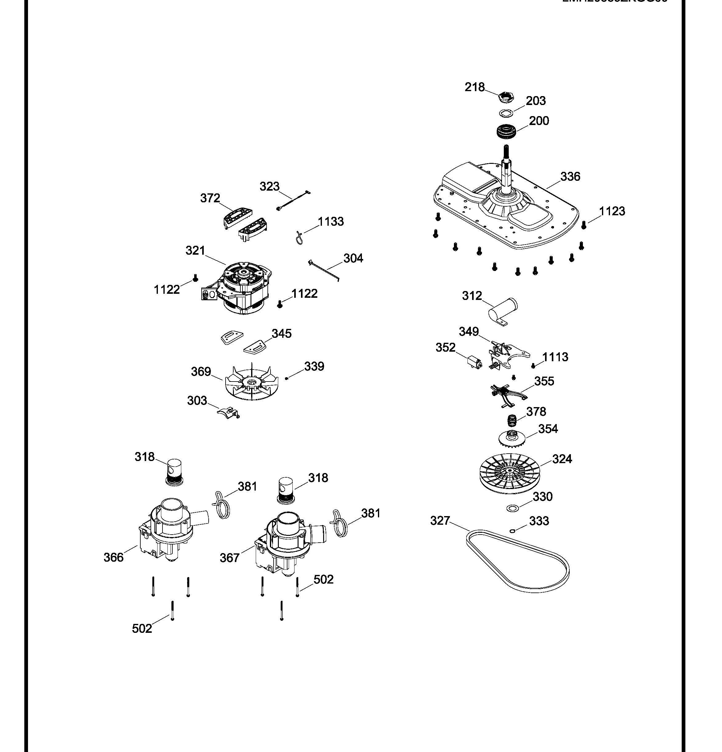 LMH20589ZKGG00 Exploded View 3 appliance exploded-view parts diagram
