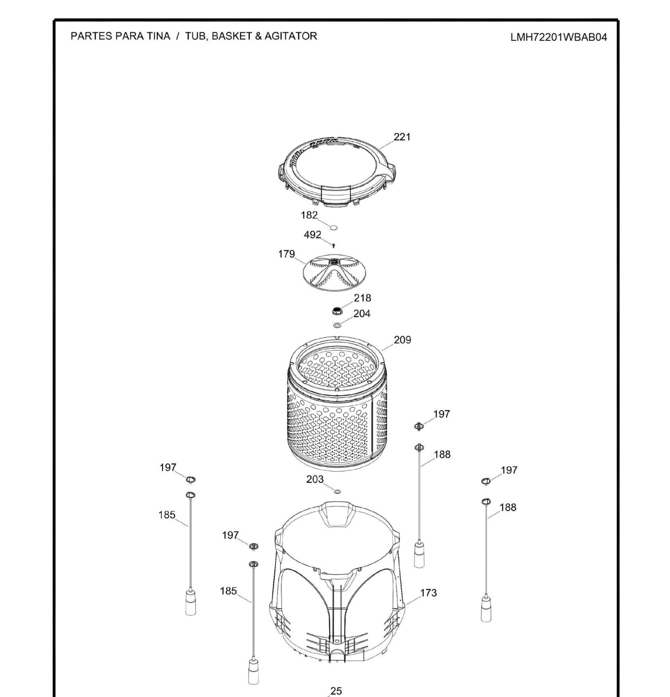LMH72201WBAB04 Exploded View 2 appliance exploded-view parts diagram