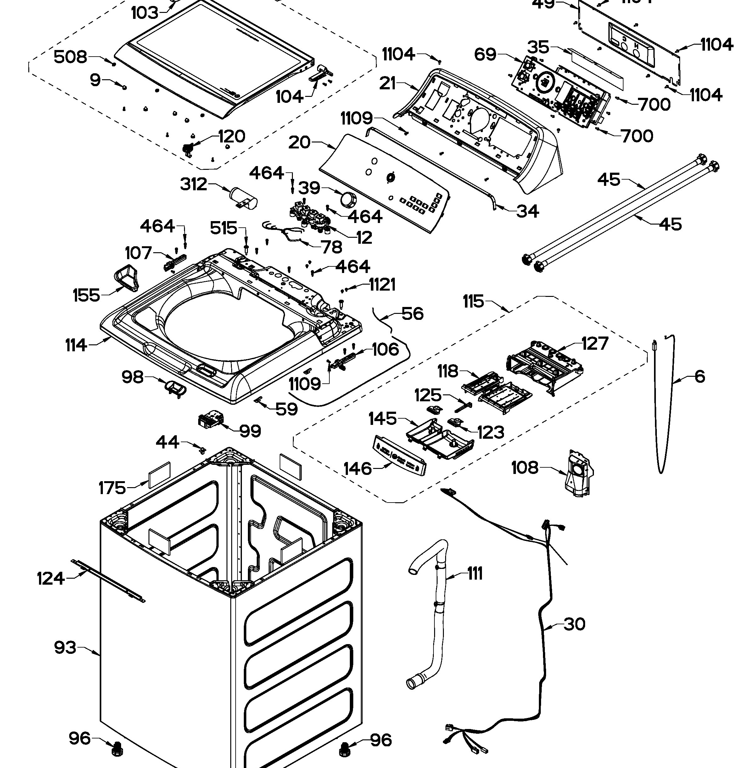 LMH72201WGAB03 Exploded View 1 appliance exploded-view parts diagram