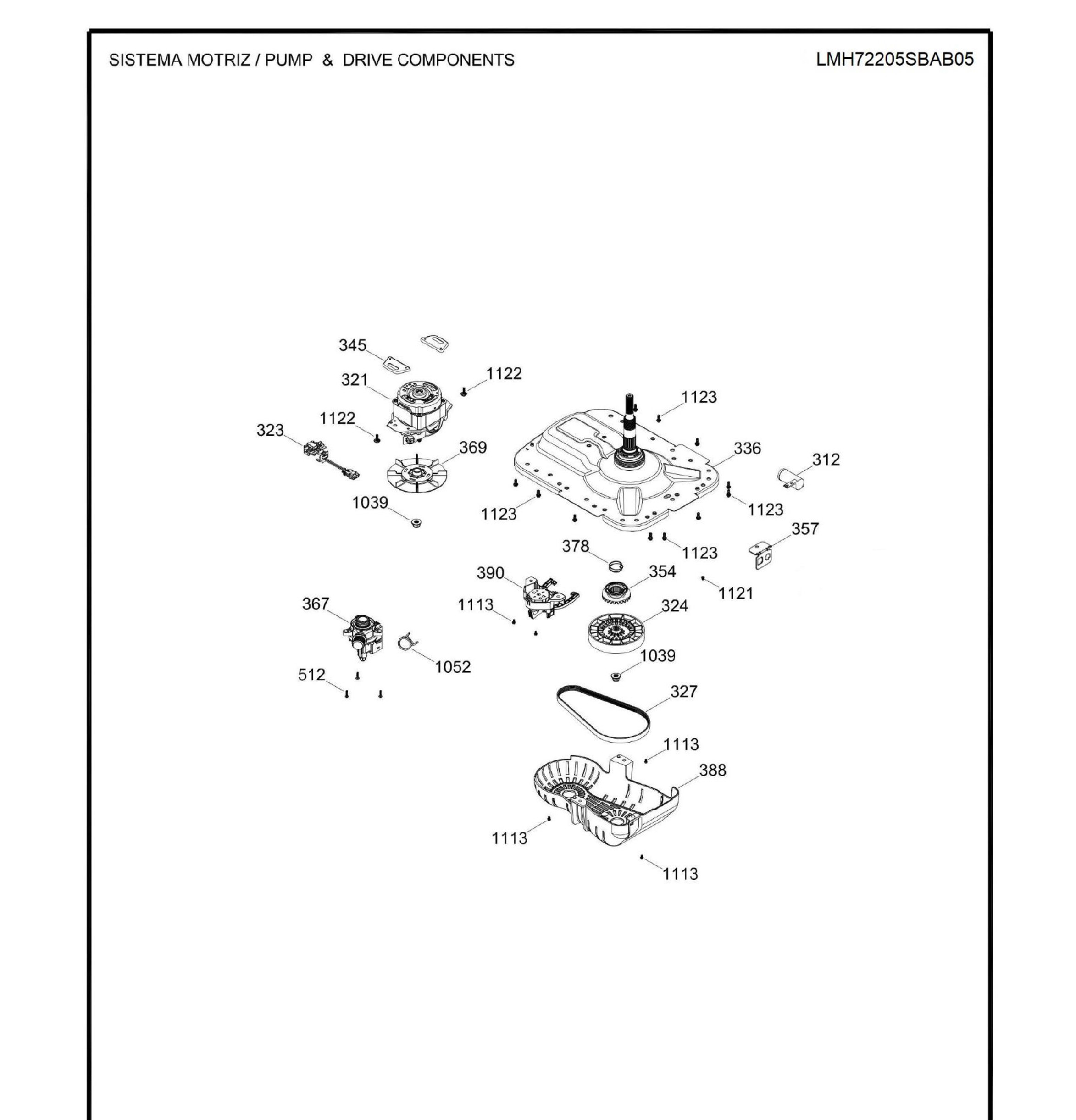 LMH72205SBAB05 Exploded View 3 appliance exploded-view parts diagram