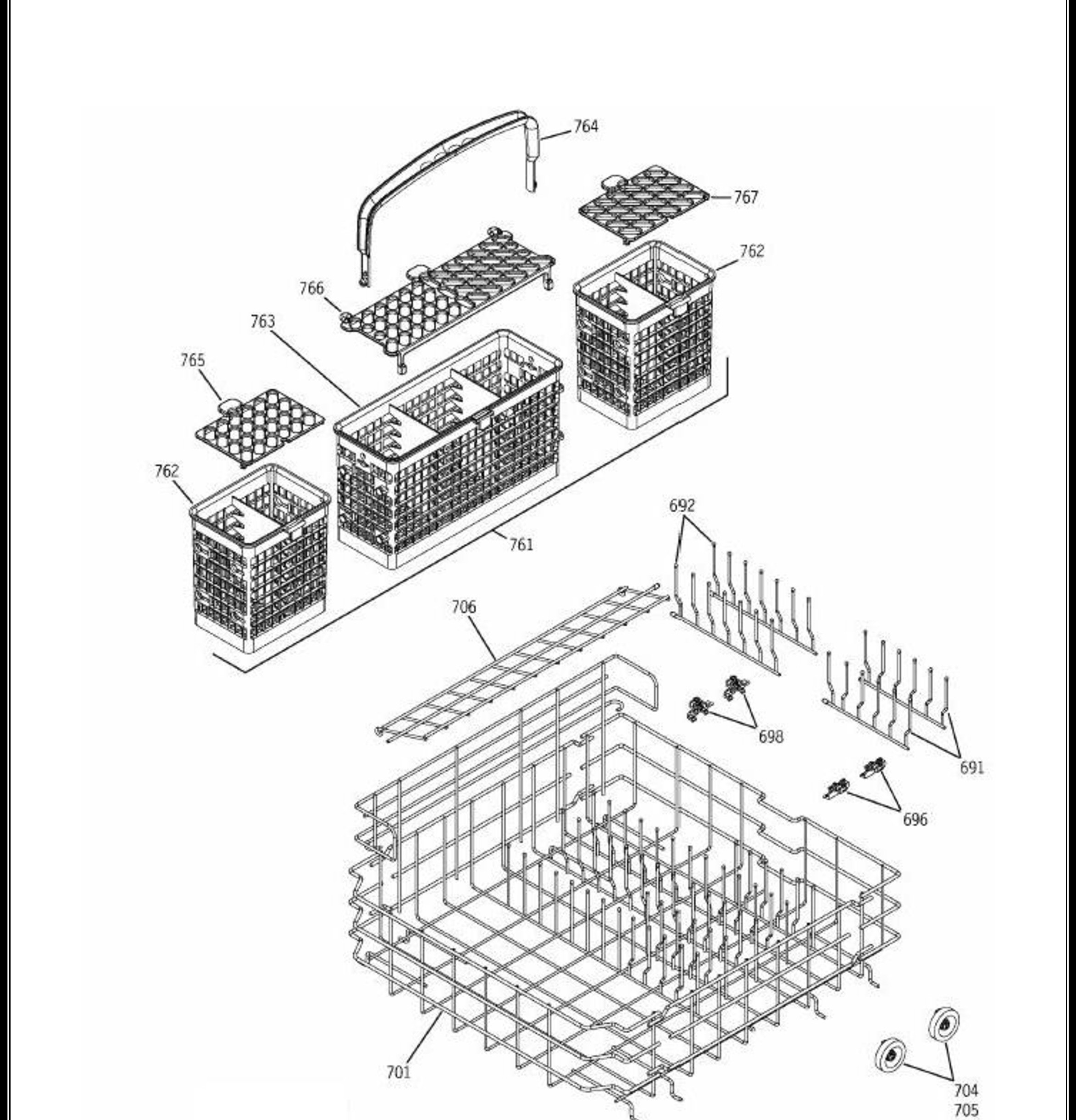 LVG7800G01SS Exploded View 4 appliance exploded-view parts diagram