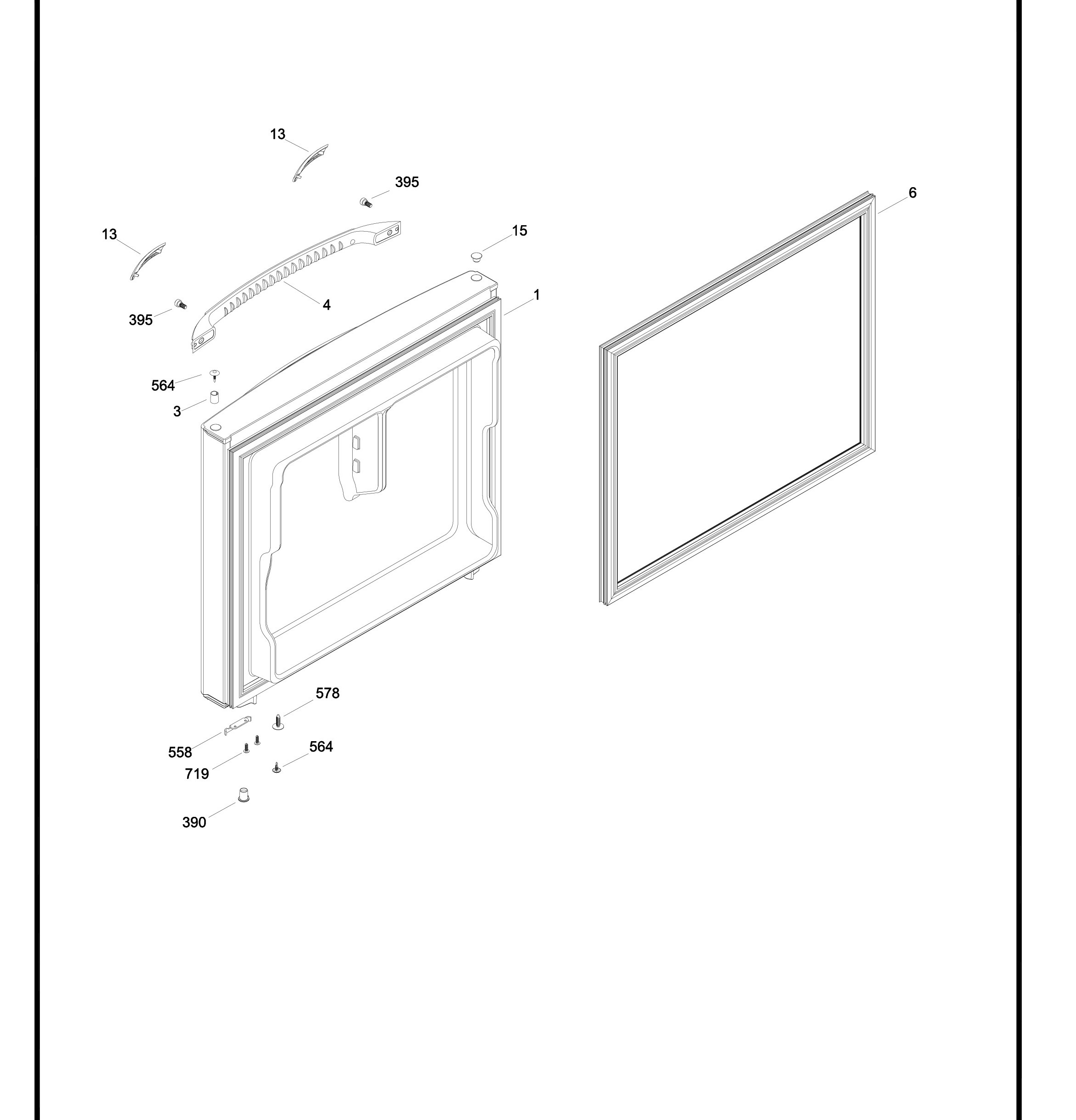 MBRC0GAXARWW Exploded View 1 appliance exploded-view parts diagram