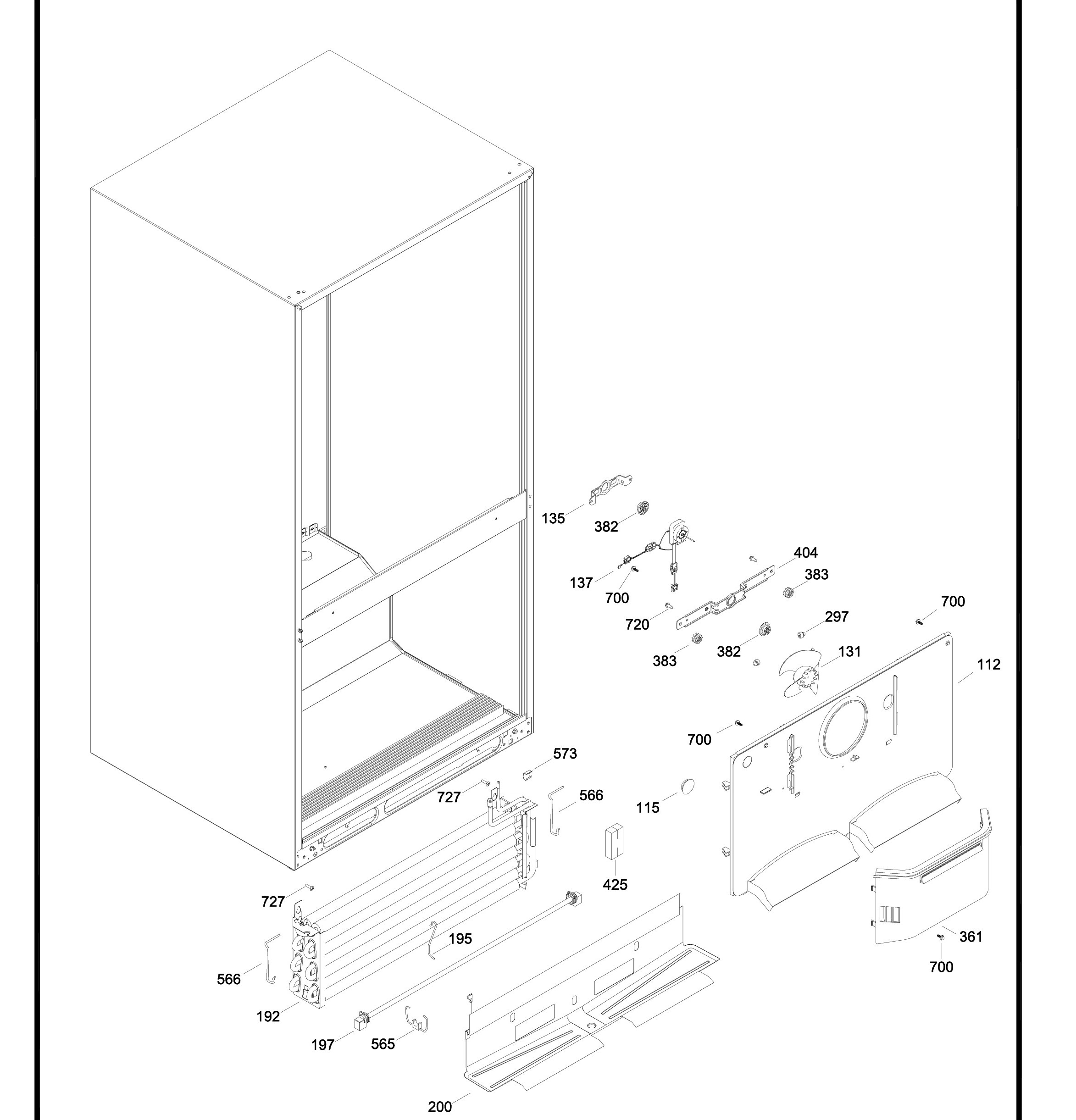 MBRC0GAXARWW Exploded View 6 appliance exploded-view parts diagram