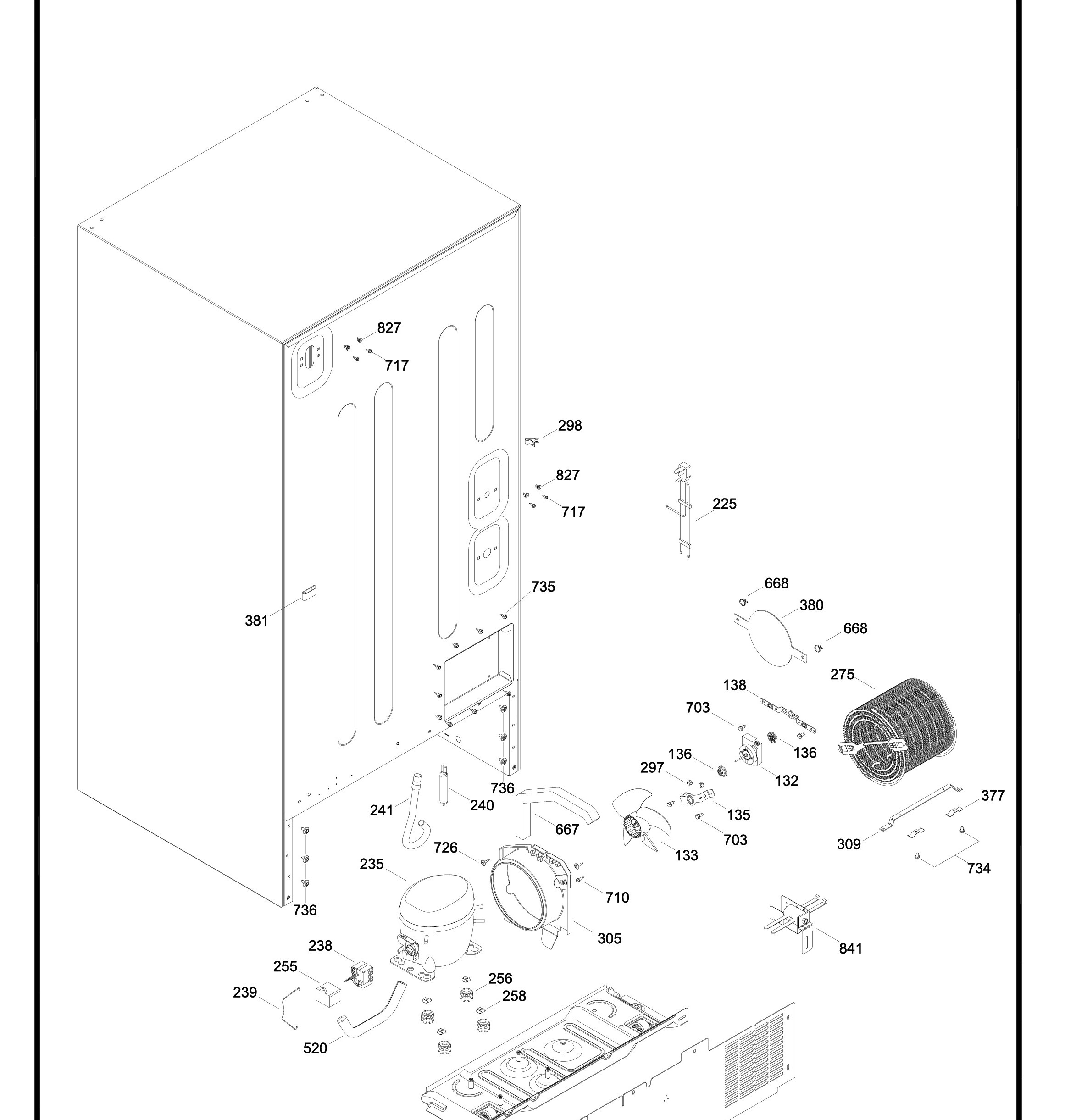 MBRC0GAXARWW Exploded View 8 appliance exploded-view parts diagram