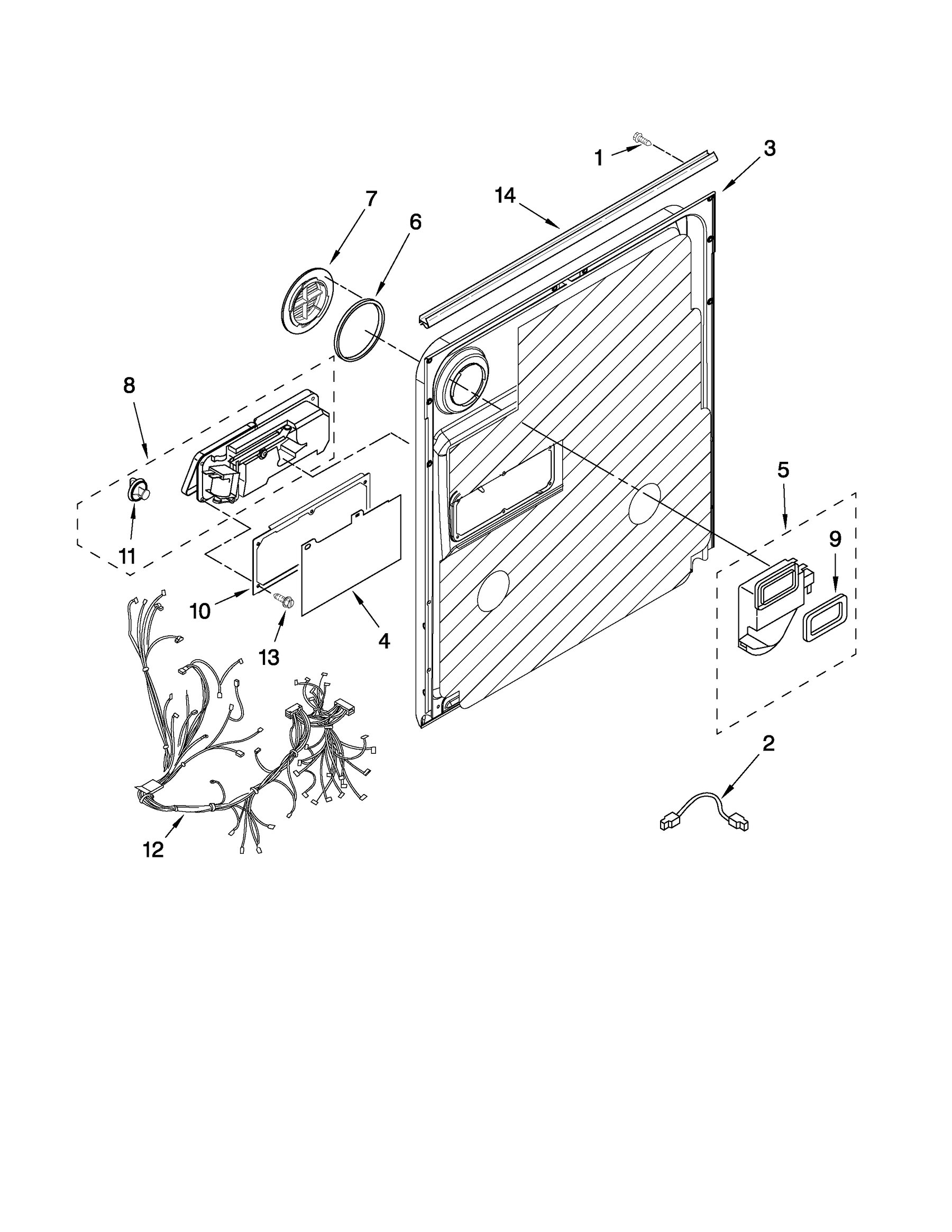 Door and latch parts