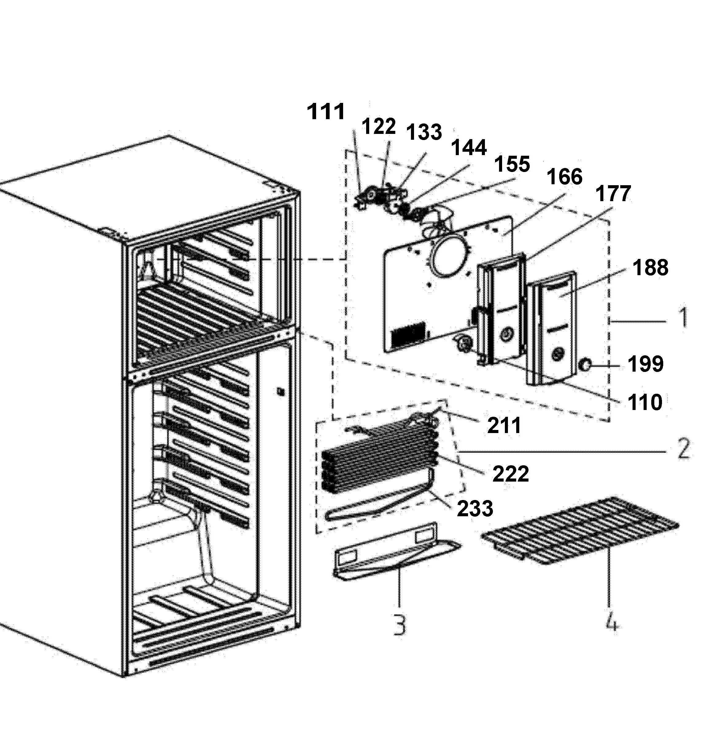 MTE18HTKBRWW Exploded View 1 appliance exploded-view parts diagram