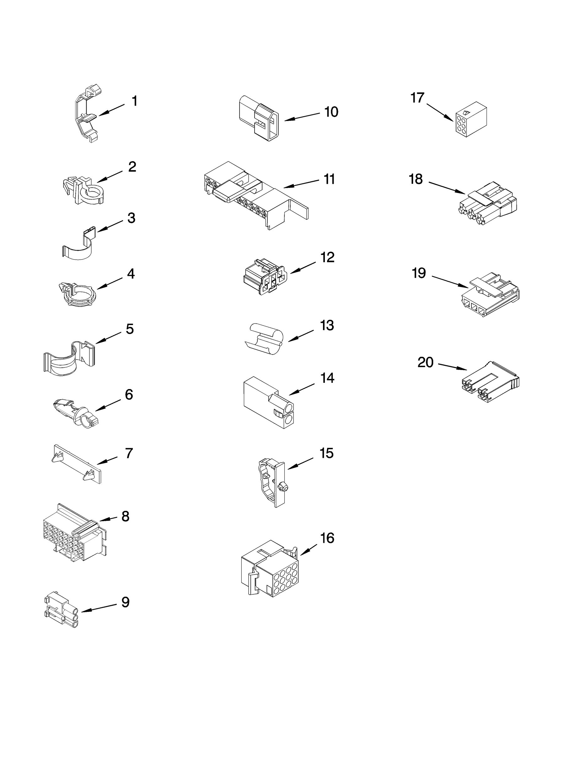 Wiring harness parts