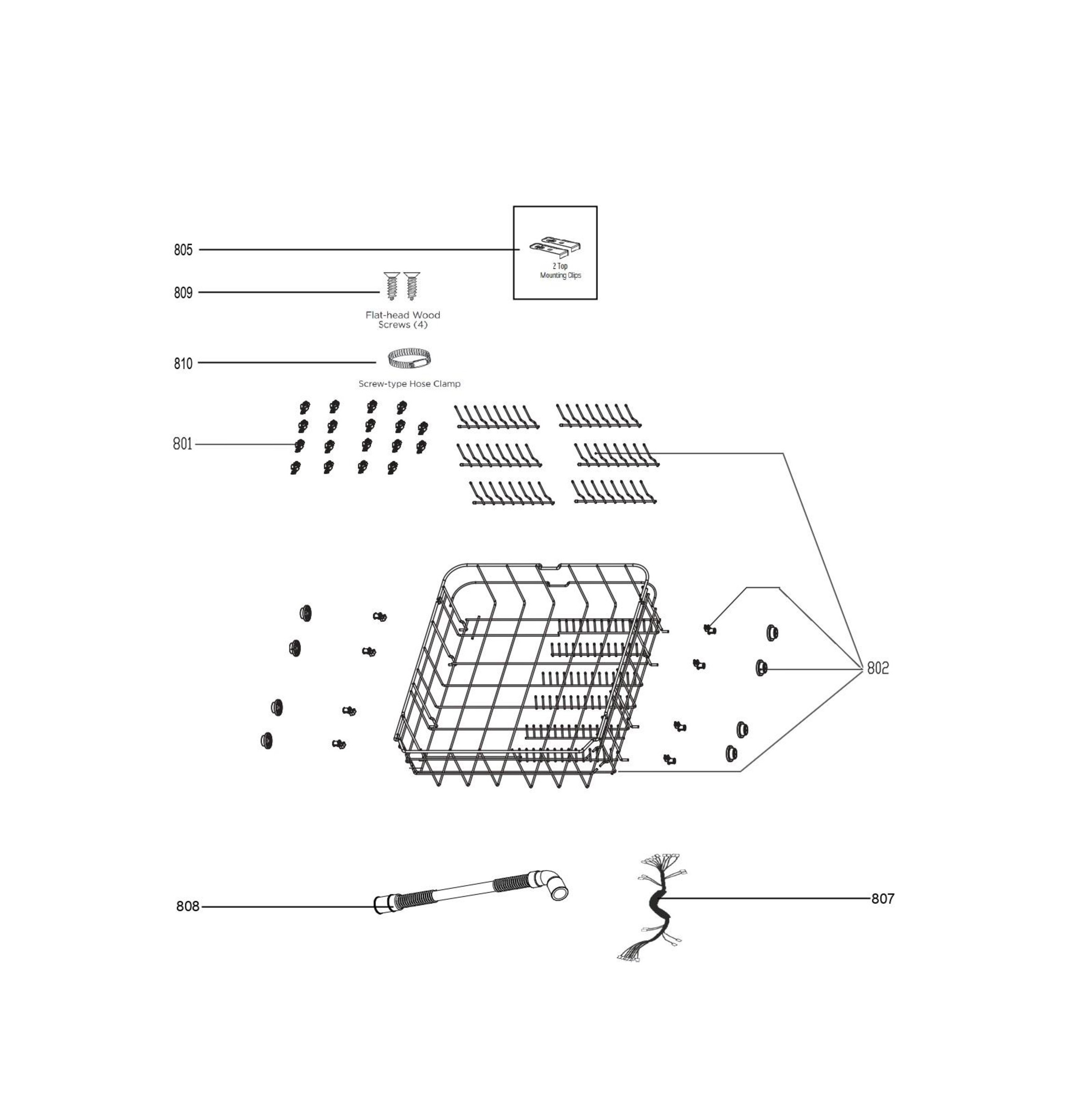PBP665SGPWW Exploded View 8 appliance exploded-view parts diagram
