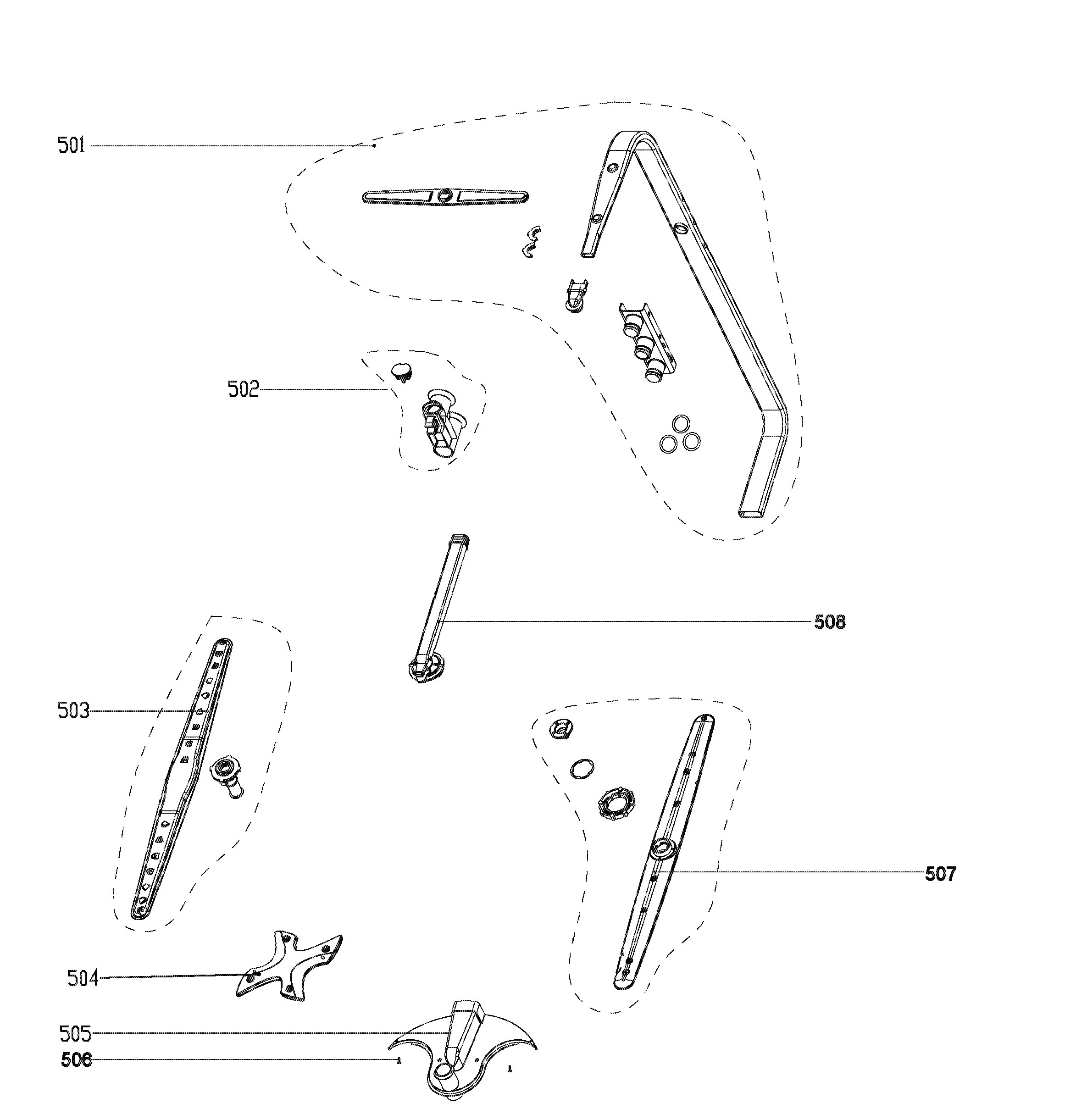 PBT860SMM0ES Exploded View 4 appliance exploded-view parts diagram