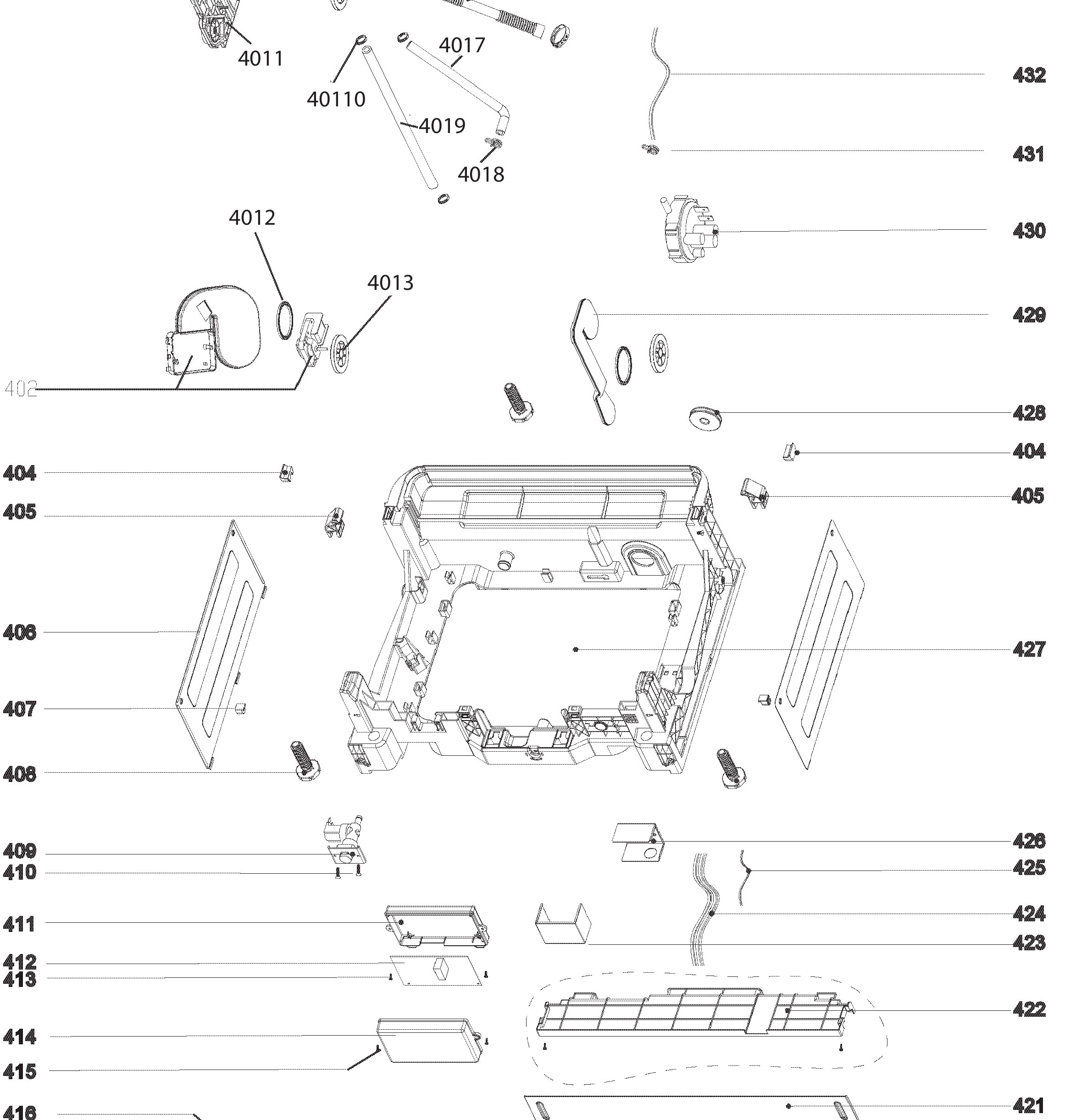 PBT860SMM0ES Exploded View 3 appliance exploded-view parts diagram