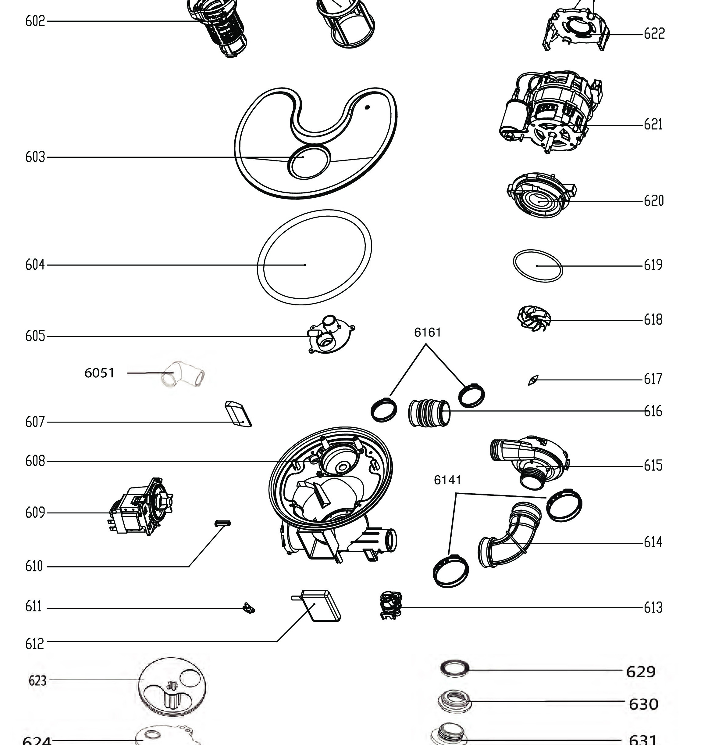 PBT865SSP0FS Exploded View 6 appliance exploded-view parts diagram