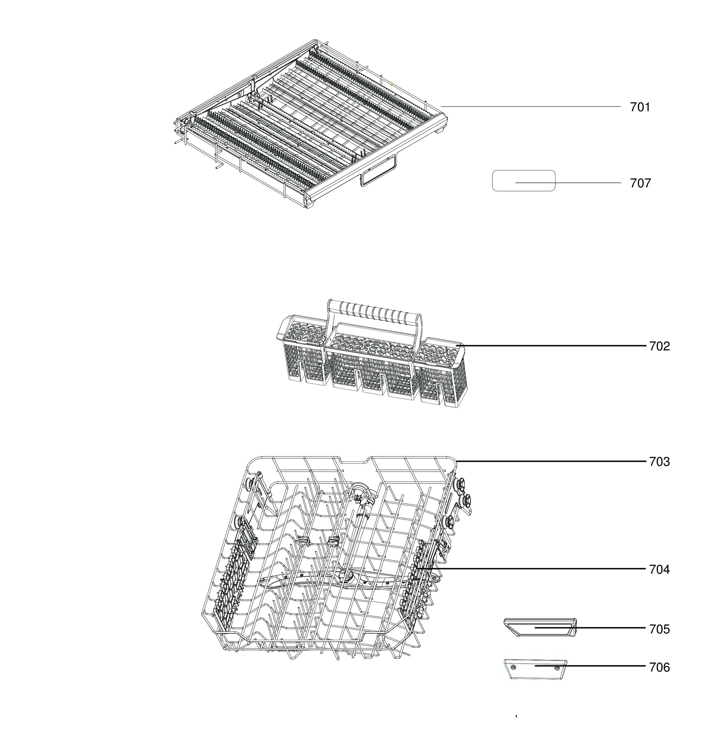 PBT865SSP0FS Exploded View 7 appliance exploded-view parts diagram