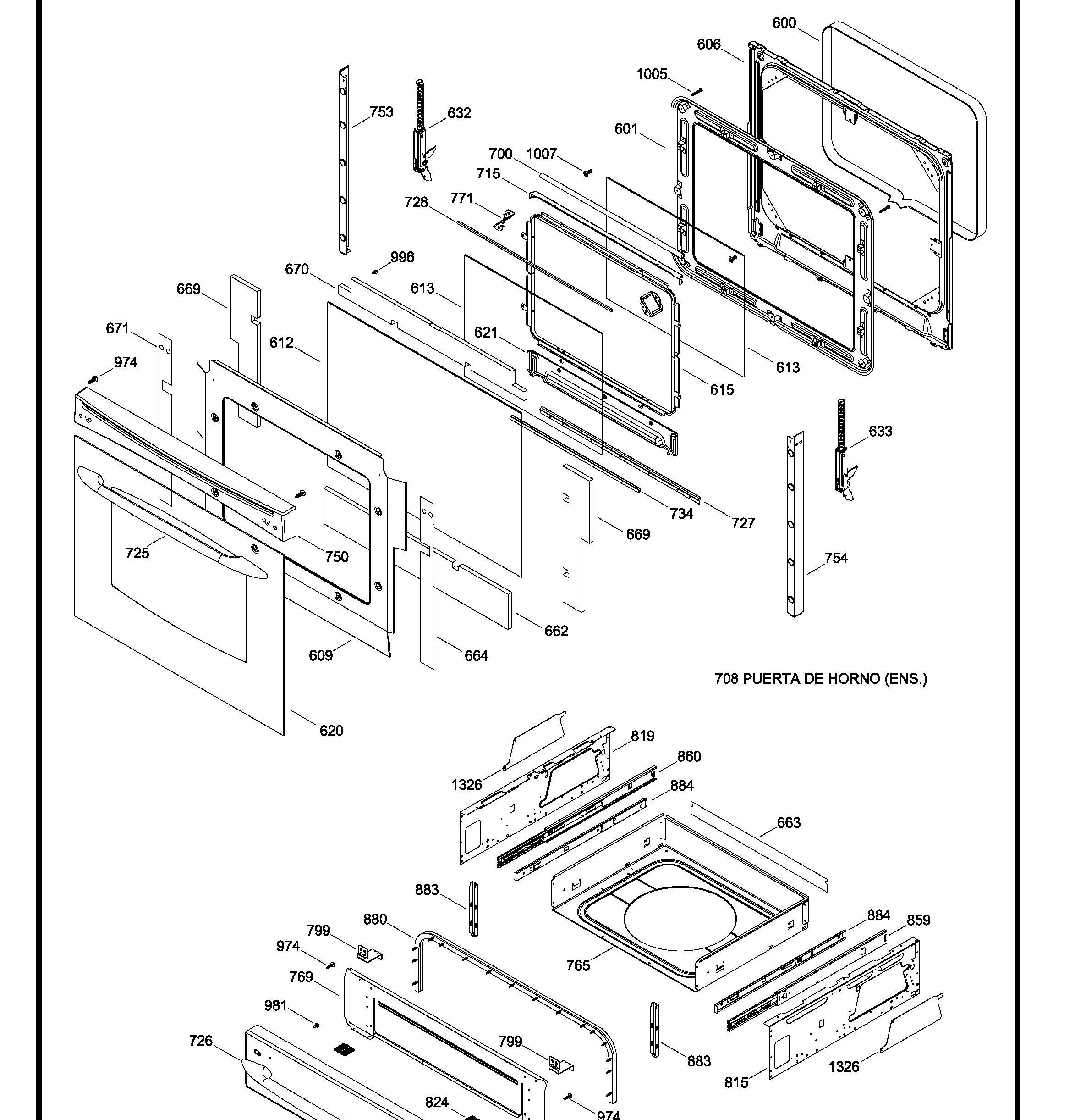 PCB909DR3WW Exploded View 3 appliance exploded-view parts diagram