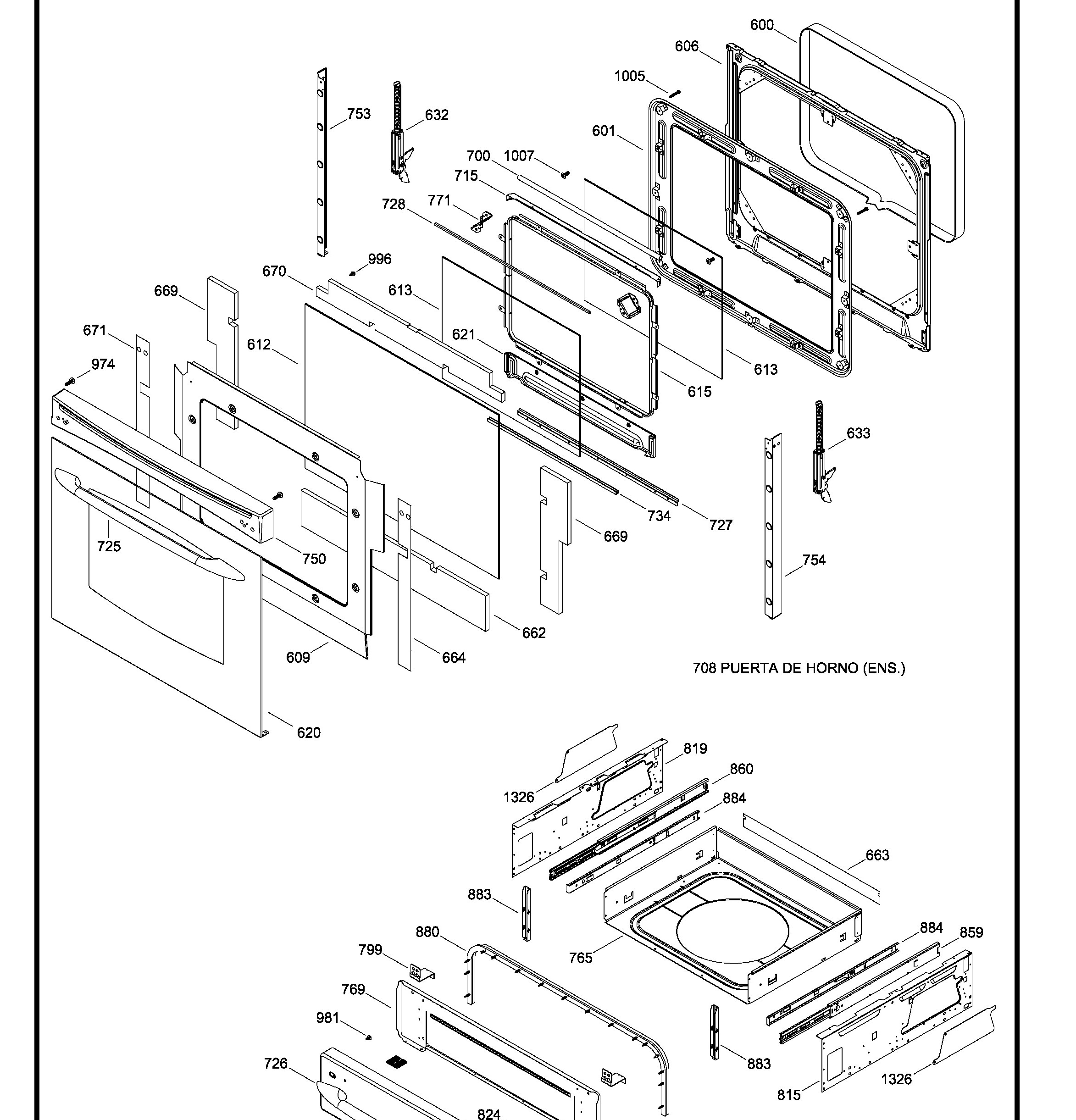 PCB909DR4WW Exploded View 3 appliance exploded-view parts diagram