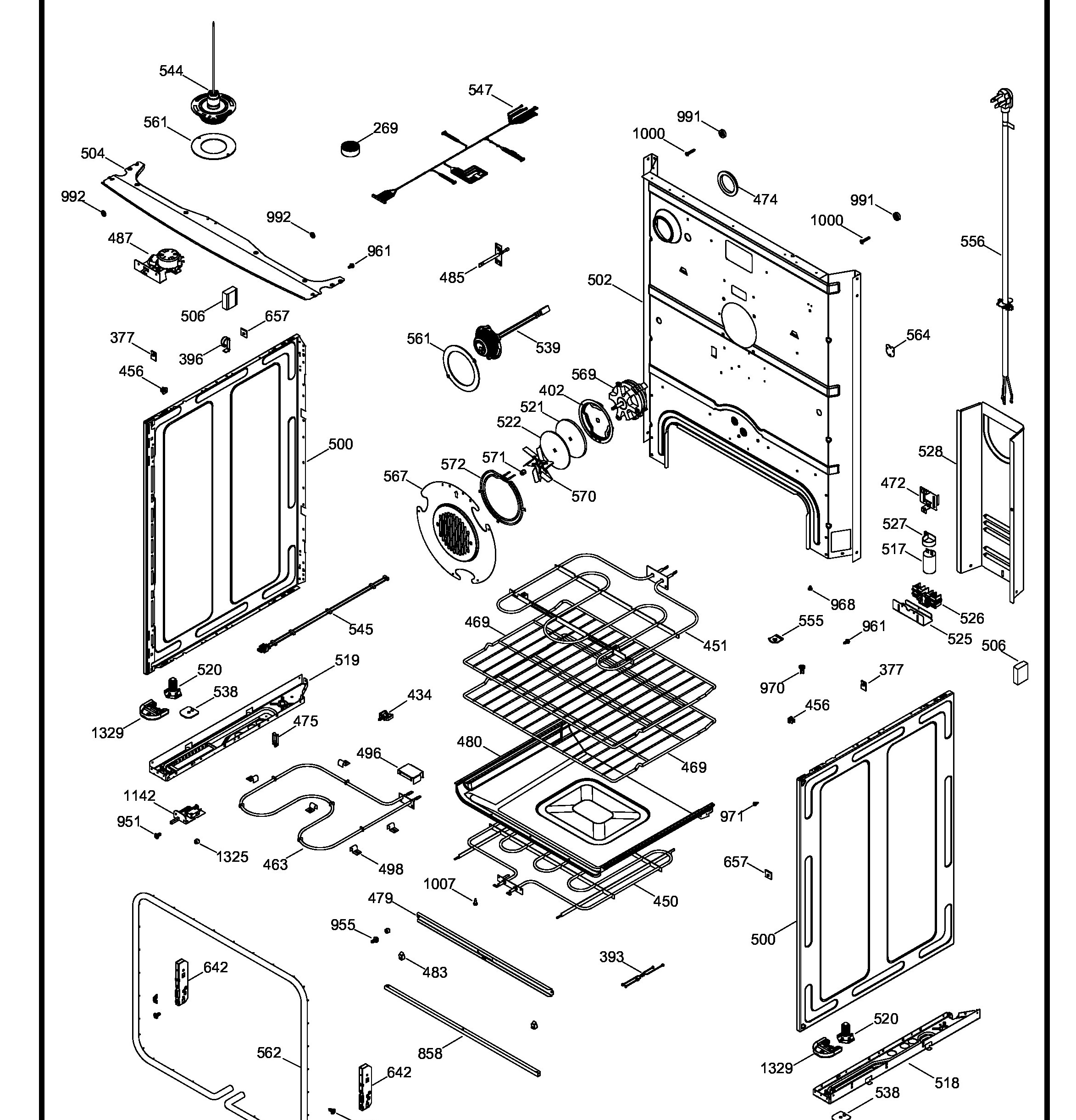 PCB940EK2ES Exploded View 2 appliance exploded-view parts diagram