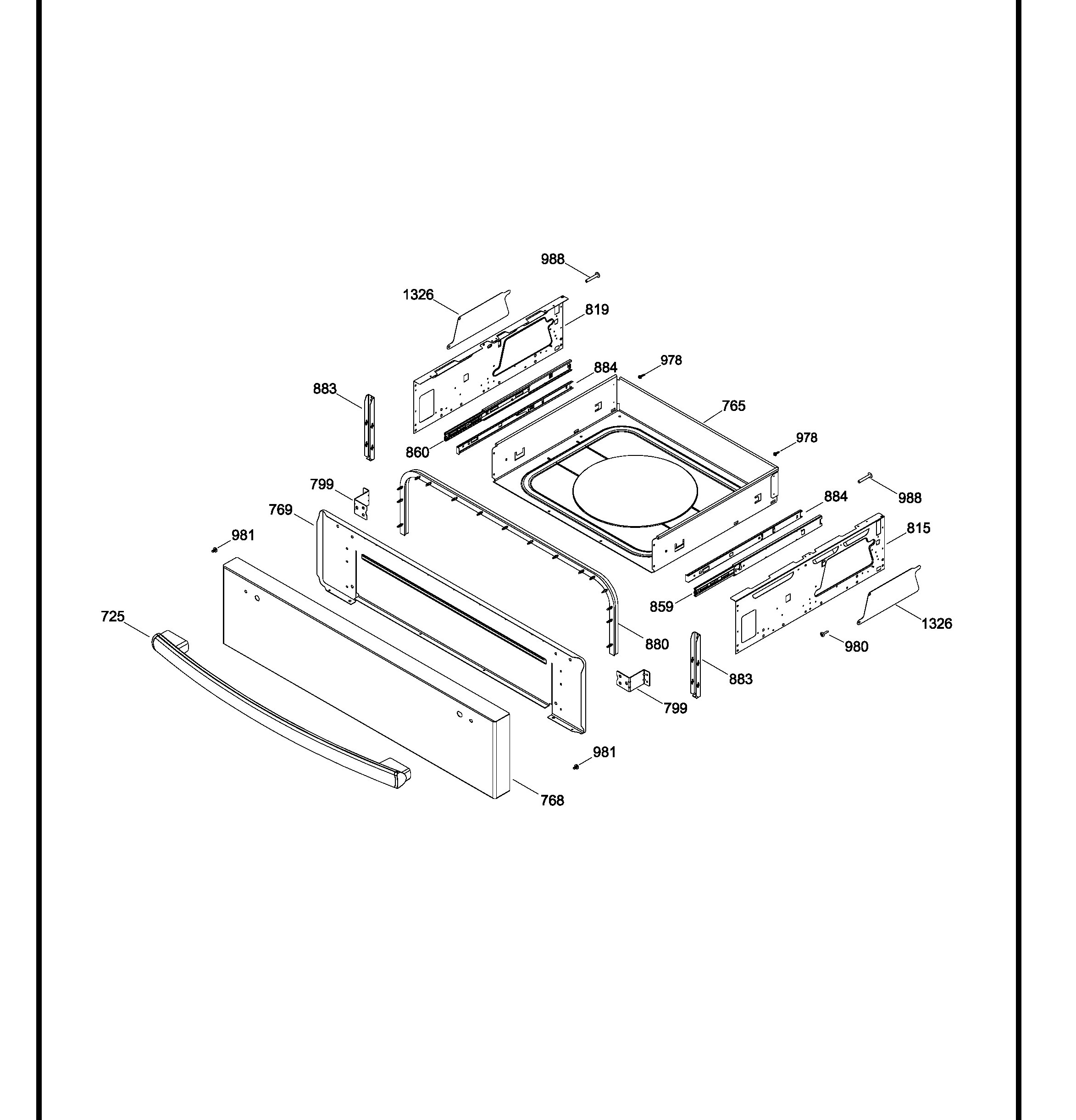 PCB940SK1SS Exploded View 4 appliance exploded-view parts diagram