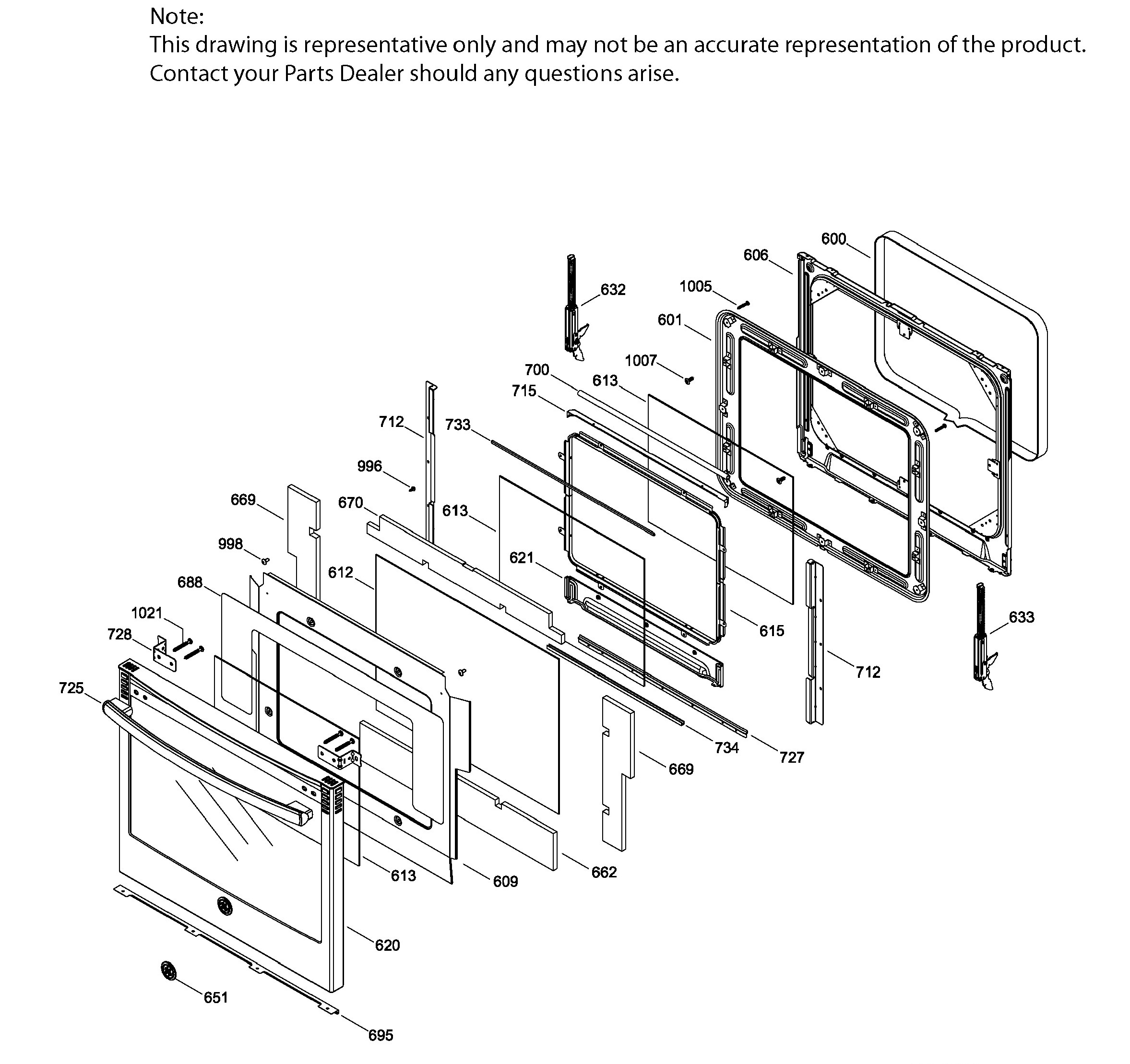 PCB980DF2WW Exploded View 7 appliance exploded-view parts diagram