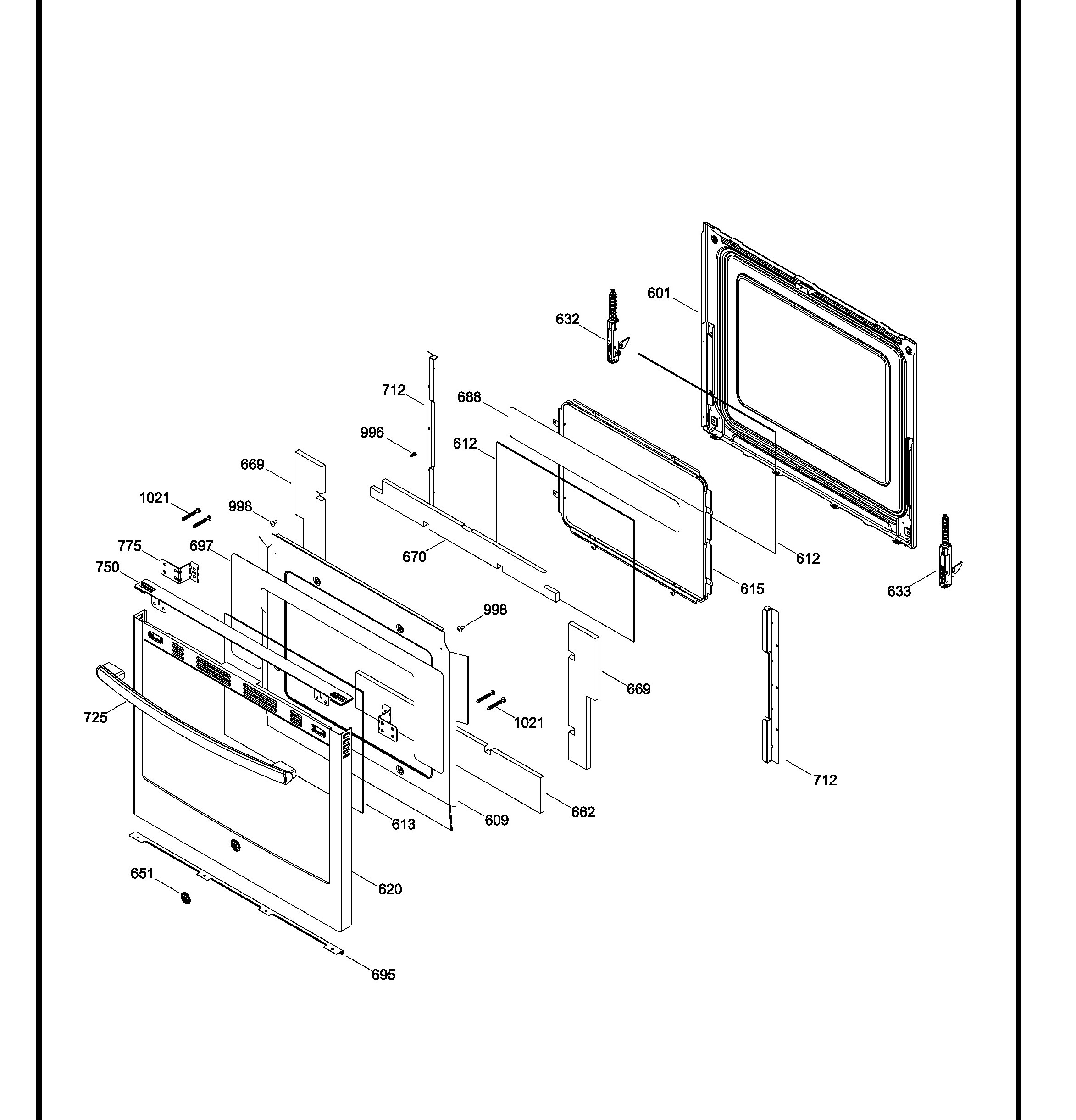 PCB985DK1WW Exploded View 3 appliance exploded-view parts diagram