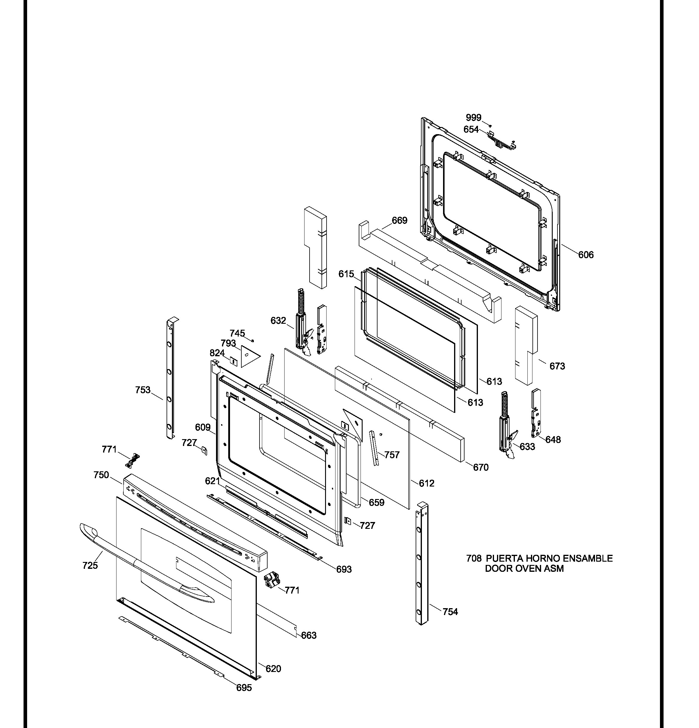 PCGB930DET1WW Exploded View 6 appliance exploded-view parts diagram