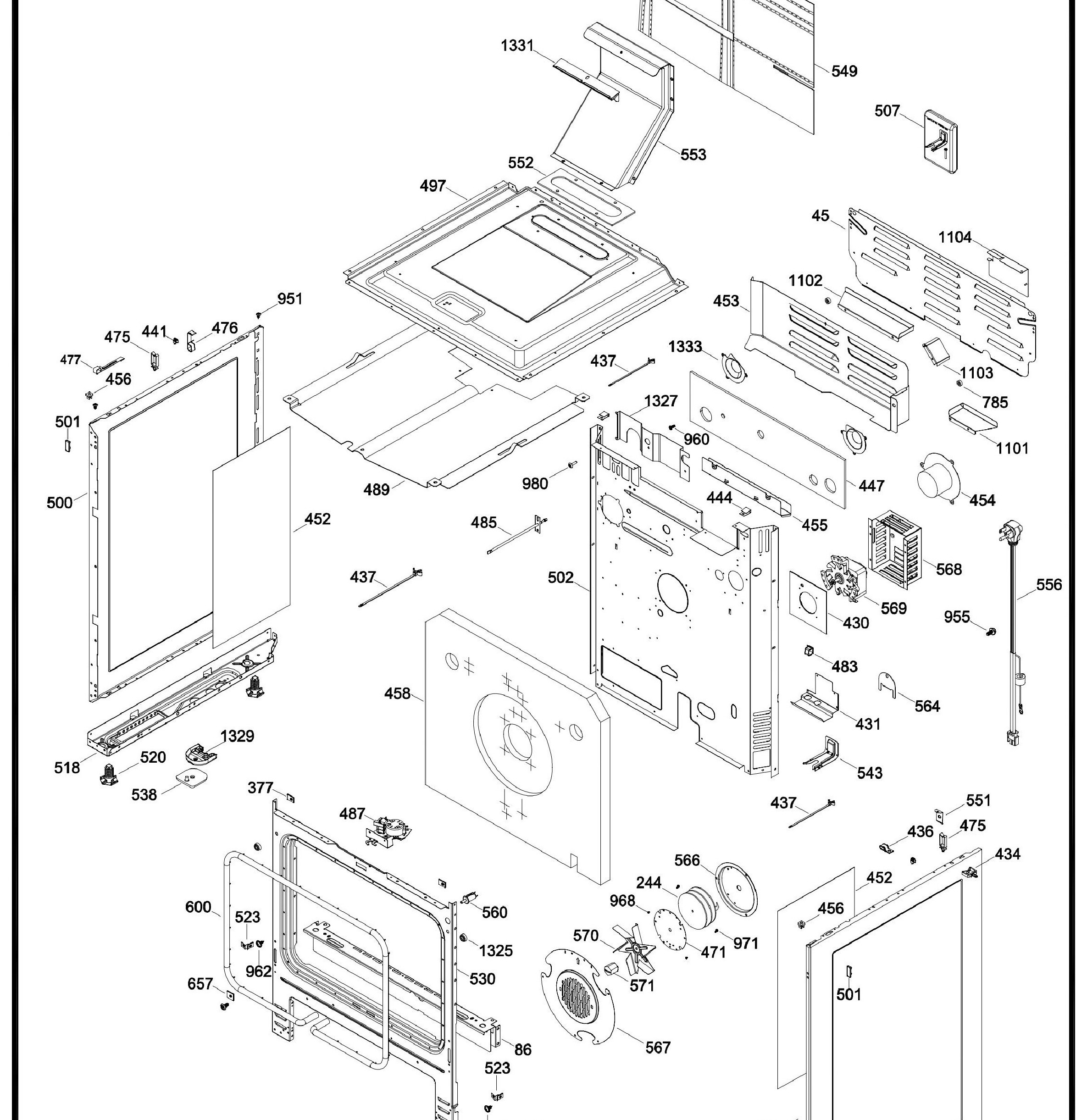 PCGB930SET2SS Exploded View 4 appliance exploded-view parts diagram