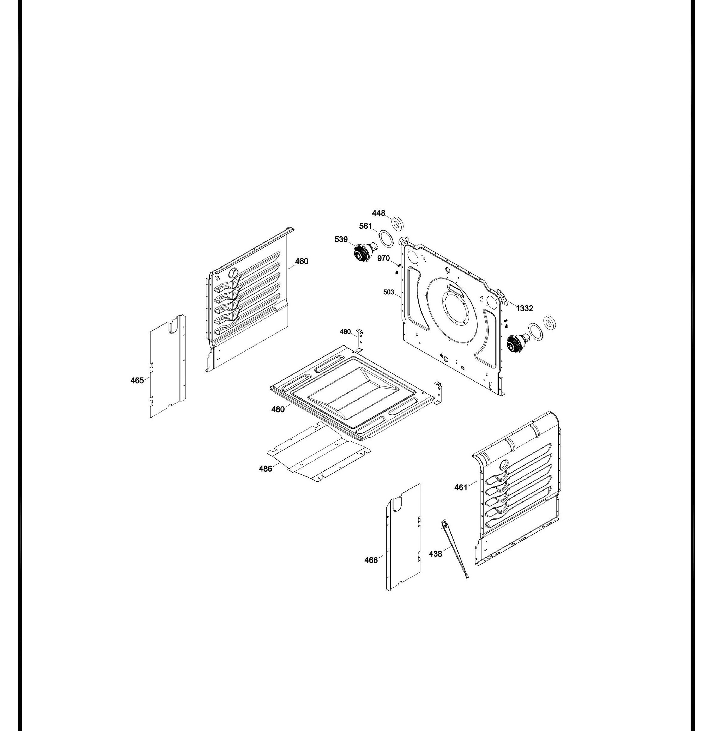 PCGB930SET3SS Exploded View 3 appliance exploded-view parts diagram
