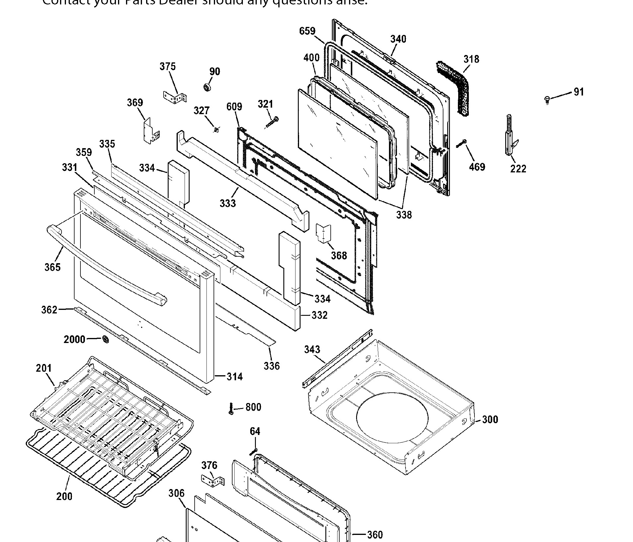 PCGB945SEF2SS Exploded View 4 appliance exploded-view parts diagram