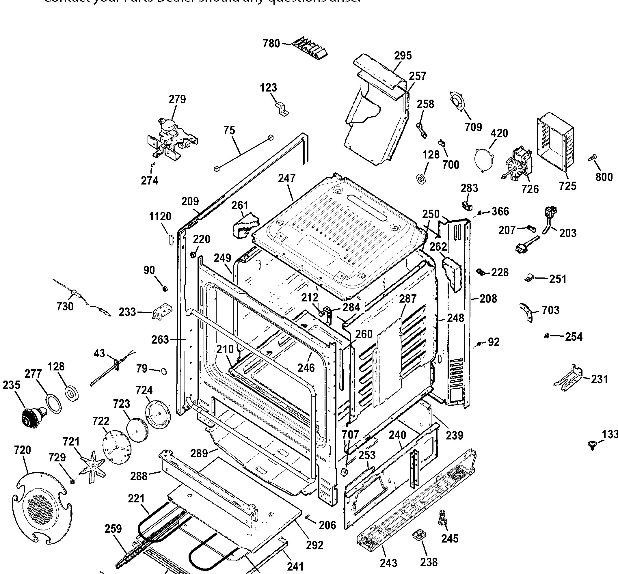 PCGB945SEF3SS Exploded View 3 appliance exploded-view parts diagram