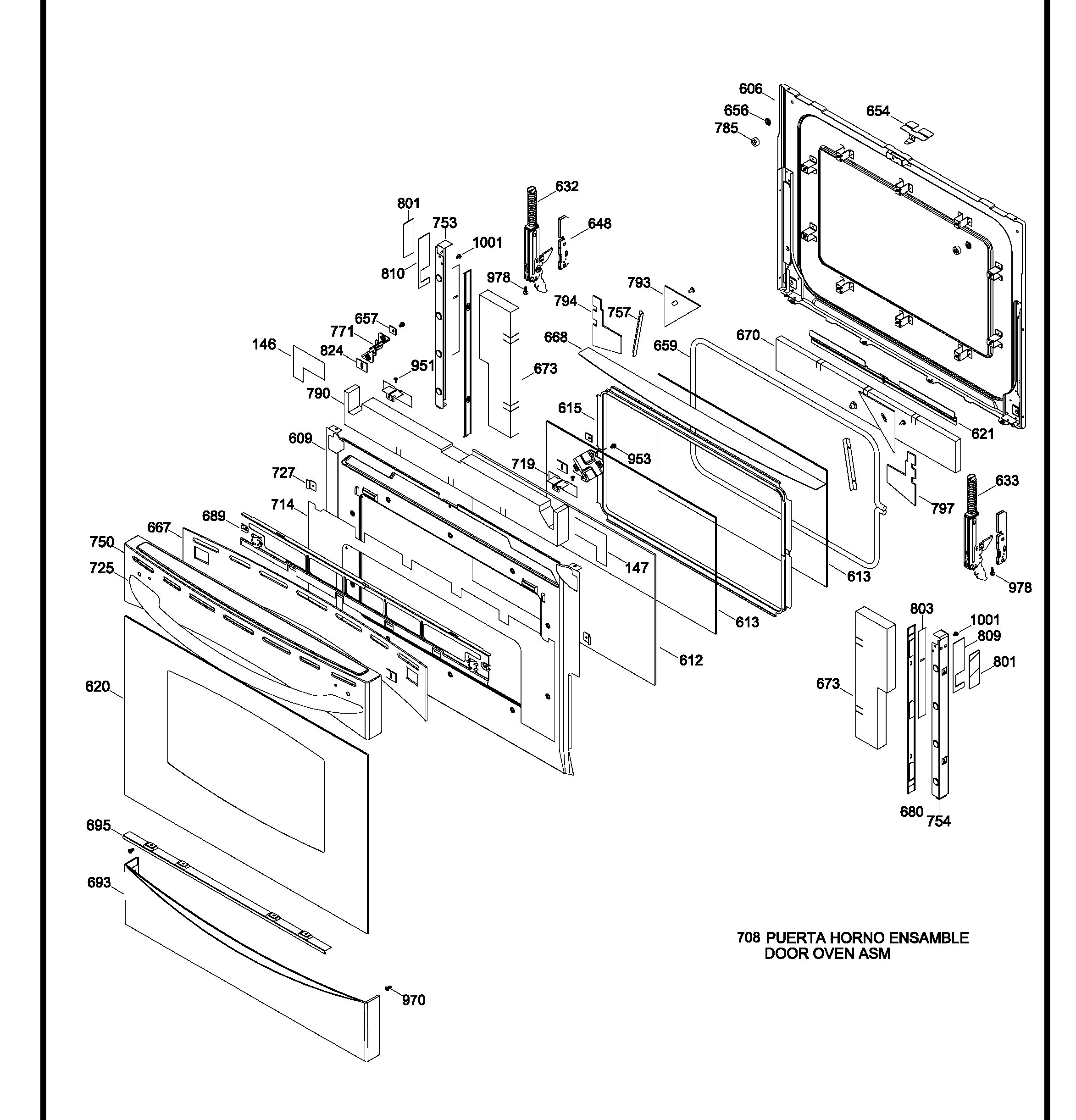 PCGB980SET1SS Exploded View 6 appliance exploded-view parts diagram