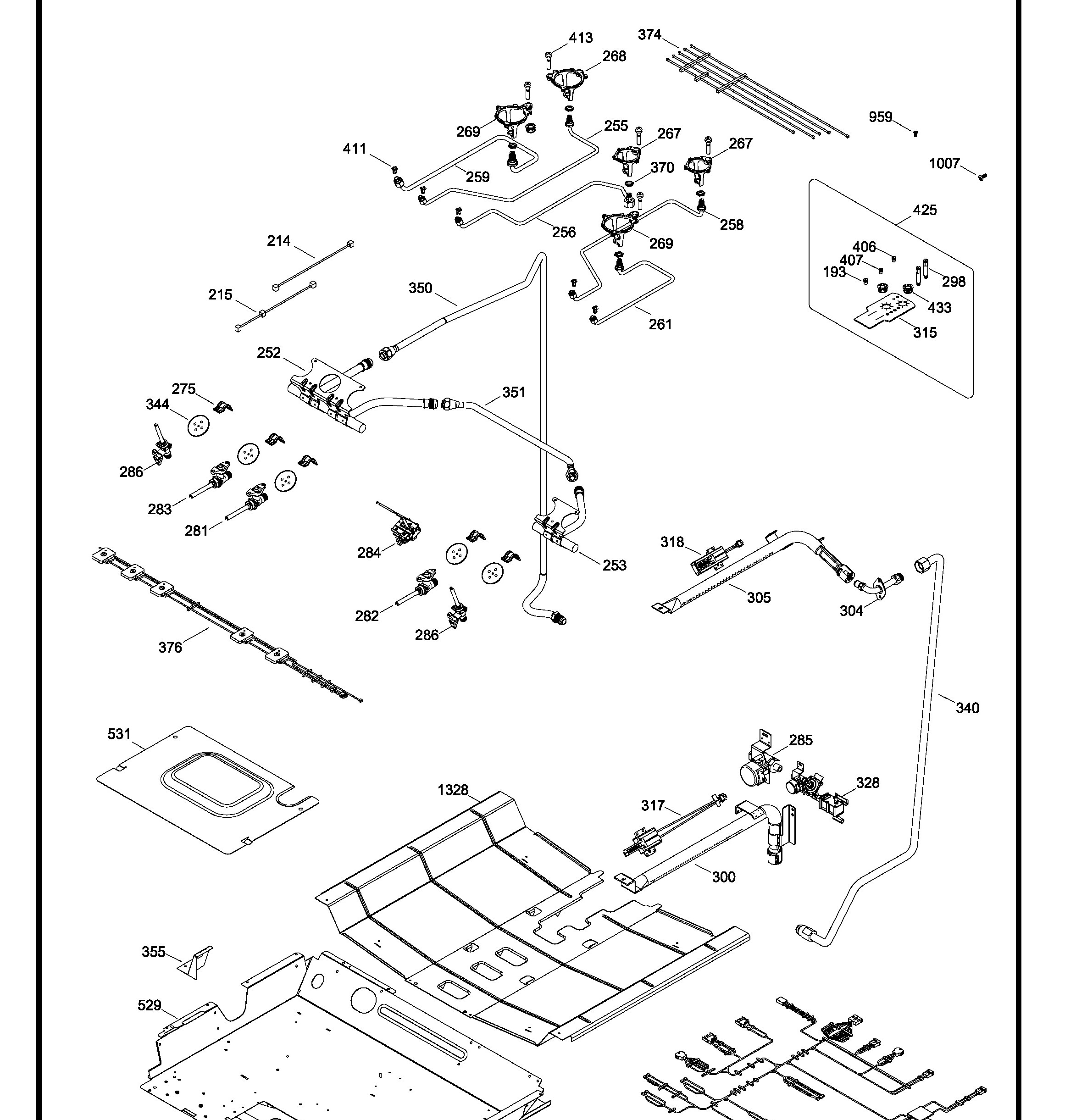 PCGS910SEF1SS Exploded View 2 appliance exploded-view parts diagram