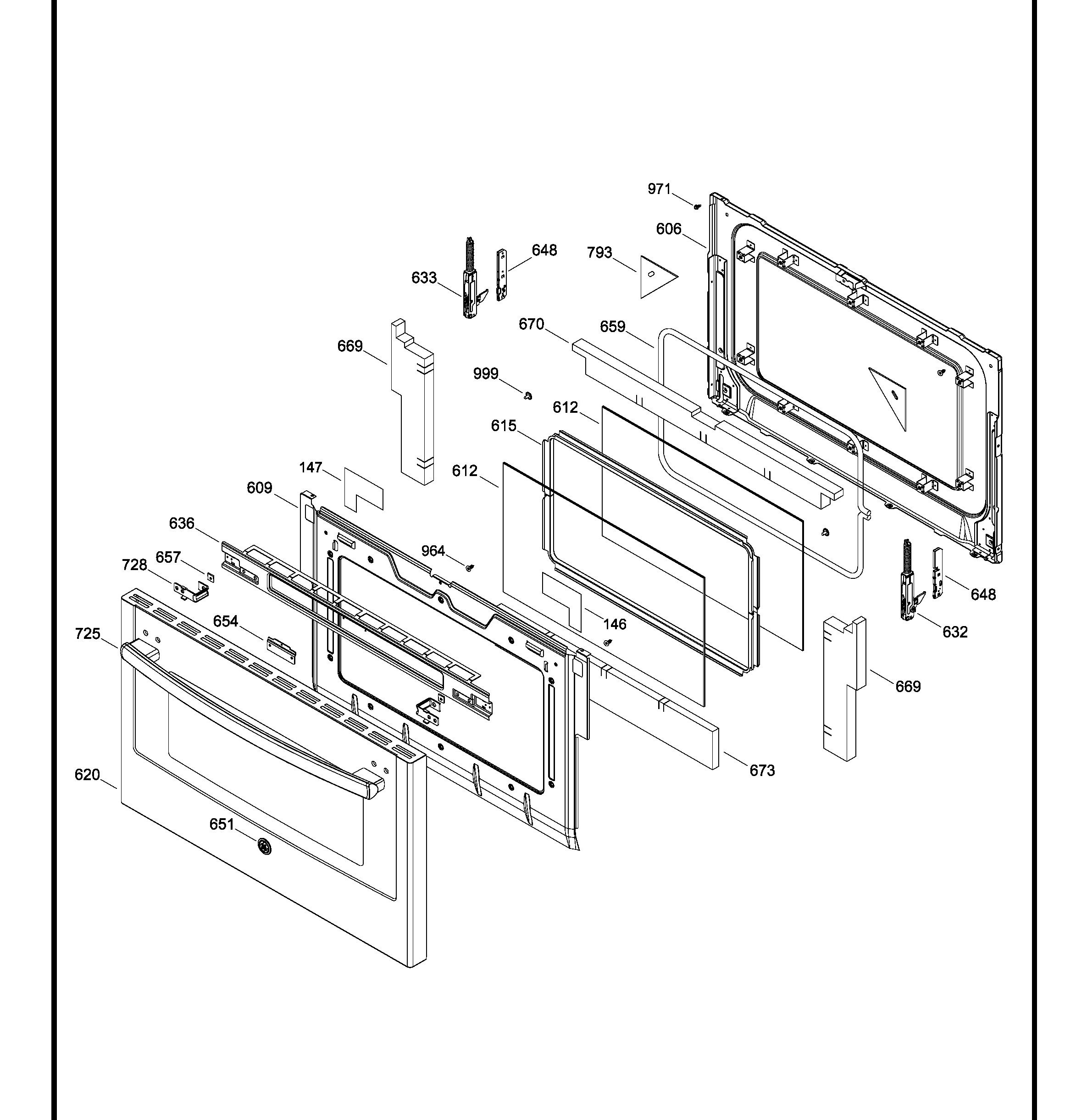 PCGS950SEF4SS Exploded View 7 appliance exploded-view parts diagram
