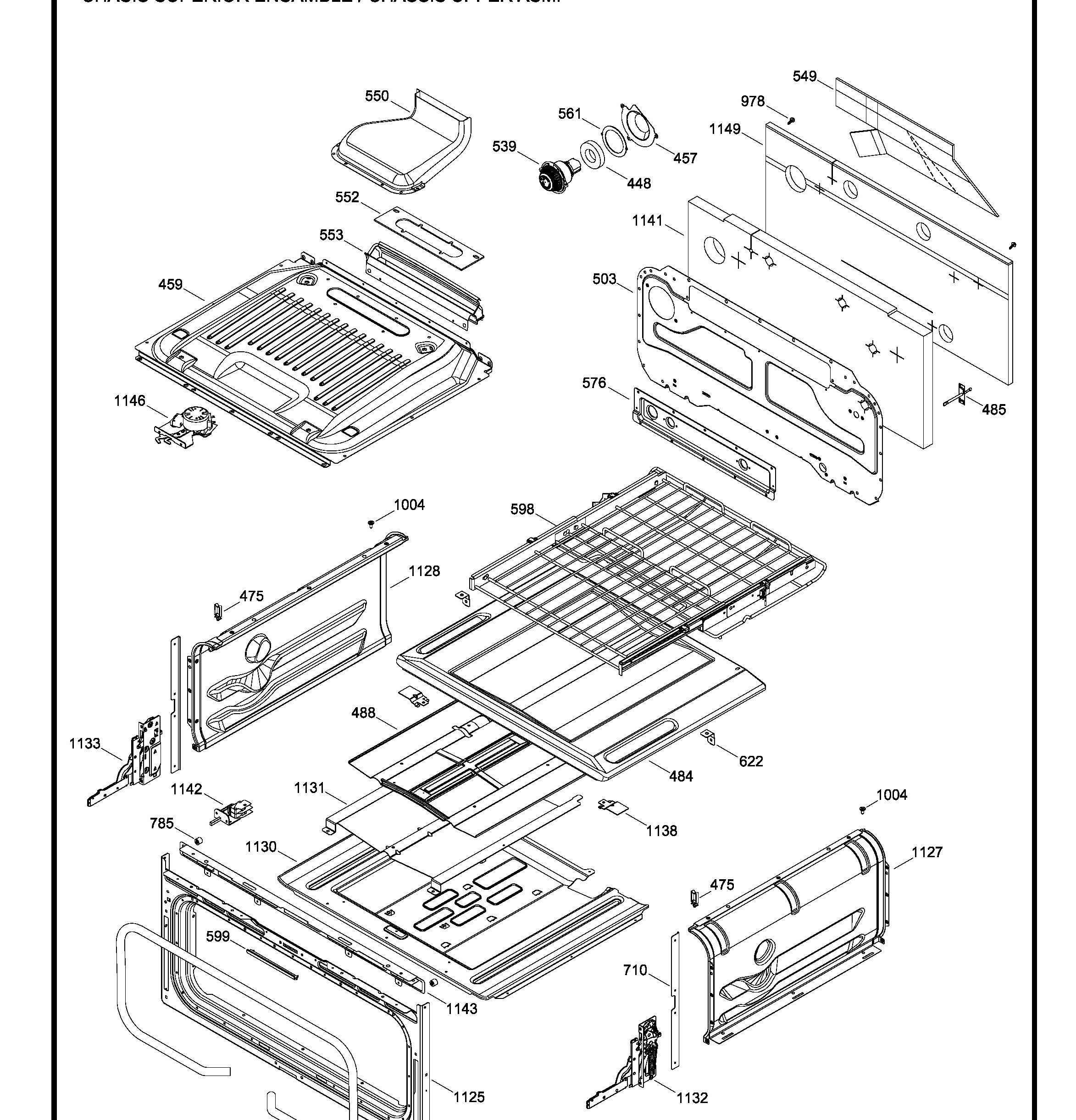 PCGS950SEF4SS Exploded View 3 appliance exploded-view parts diagram