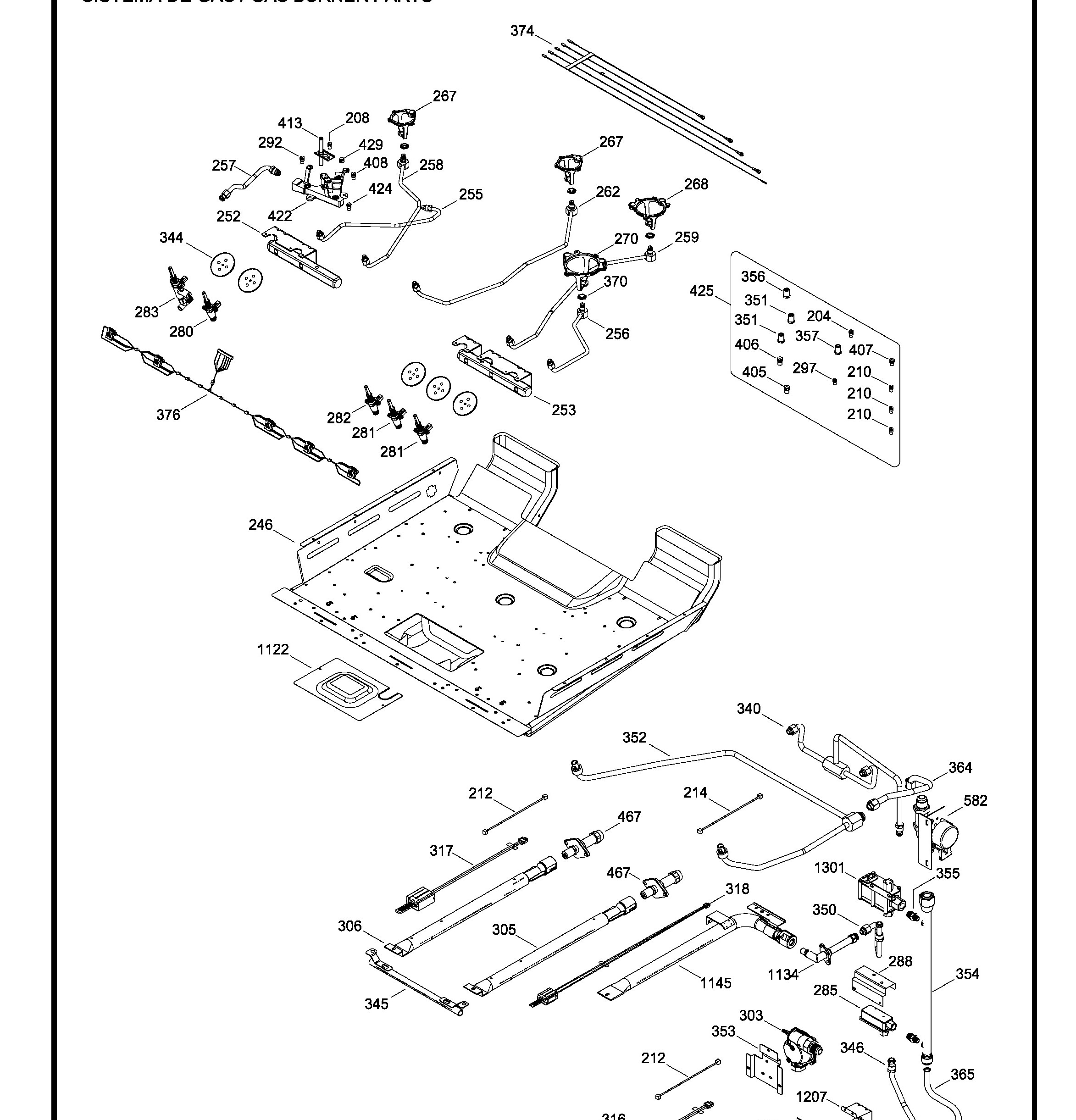 PCGS950SEF4SS Exploded View 2 appliance exploded-view parts diagram