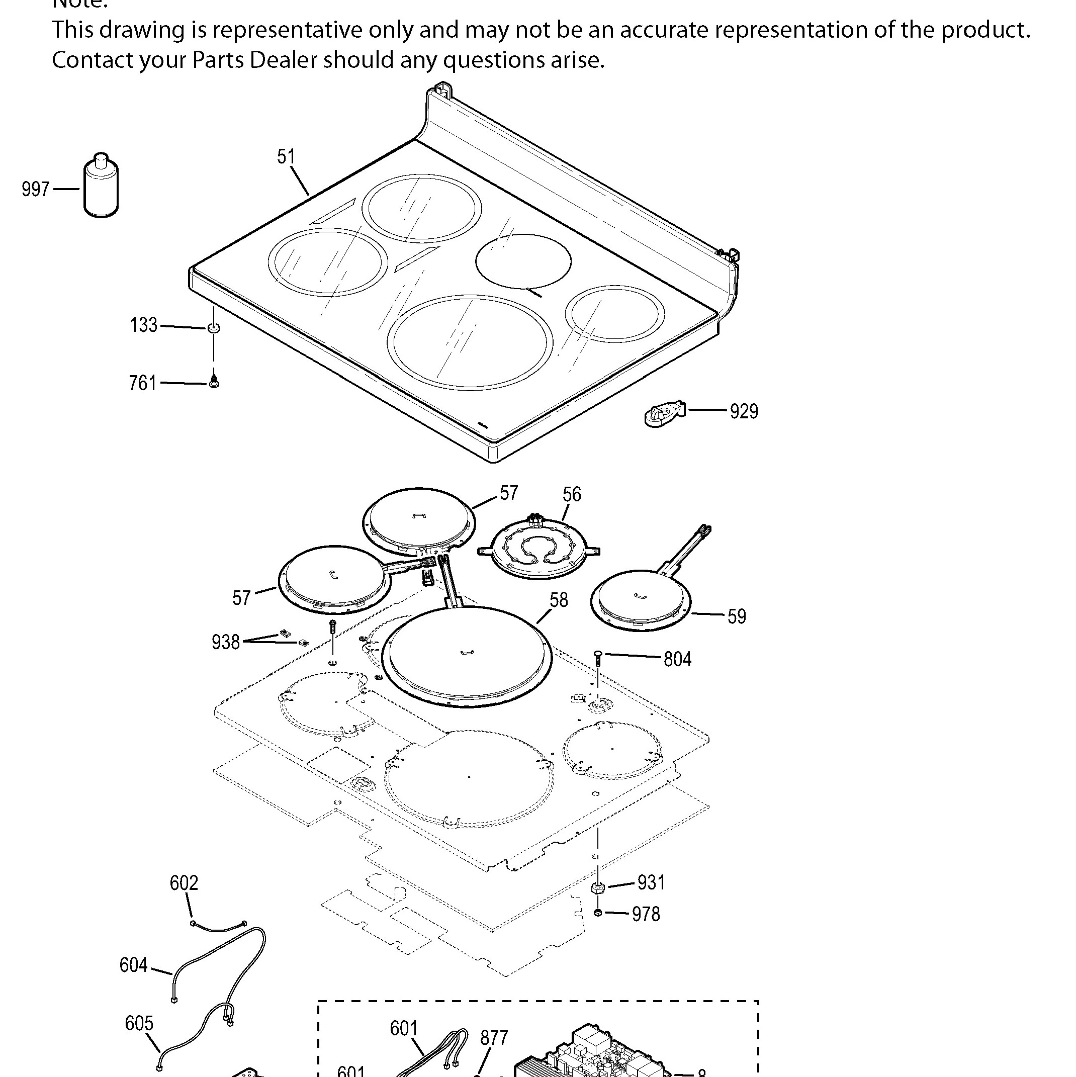 PCHB920SJ1SS Exploded View 6 appliance exploded-view parts diagram