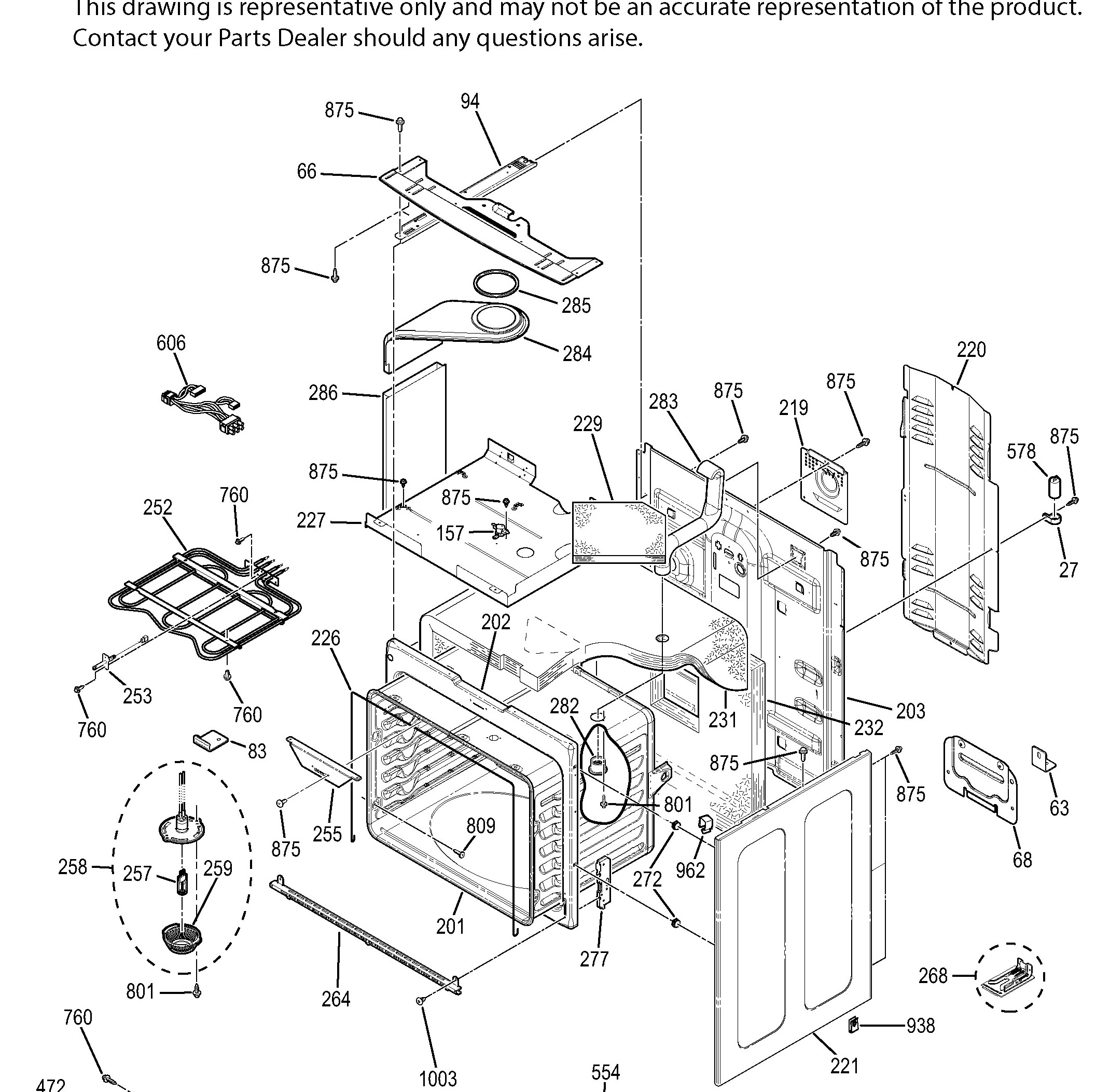 PCHB920SJ1SS Exploded View 7 appliance exploded-view parts diagram