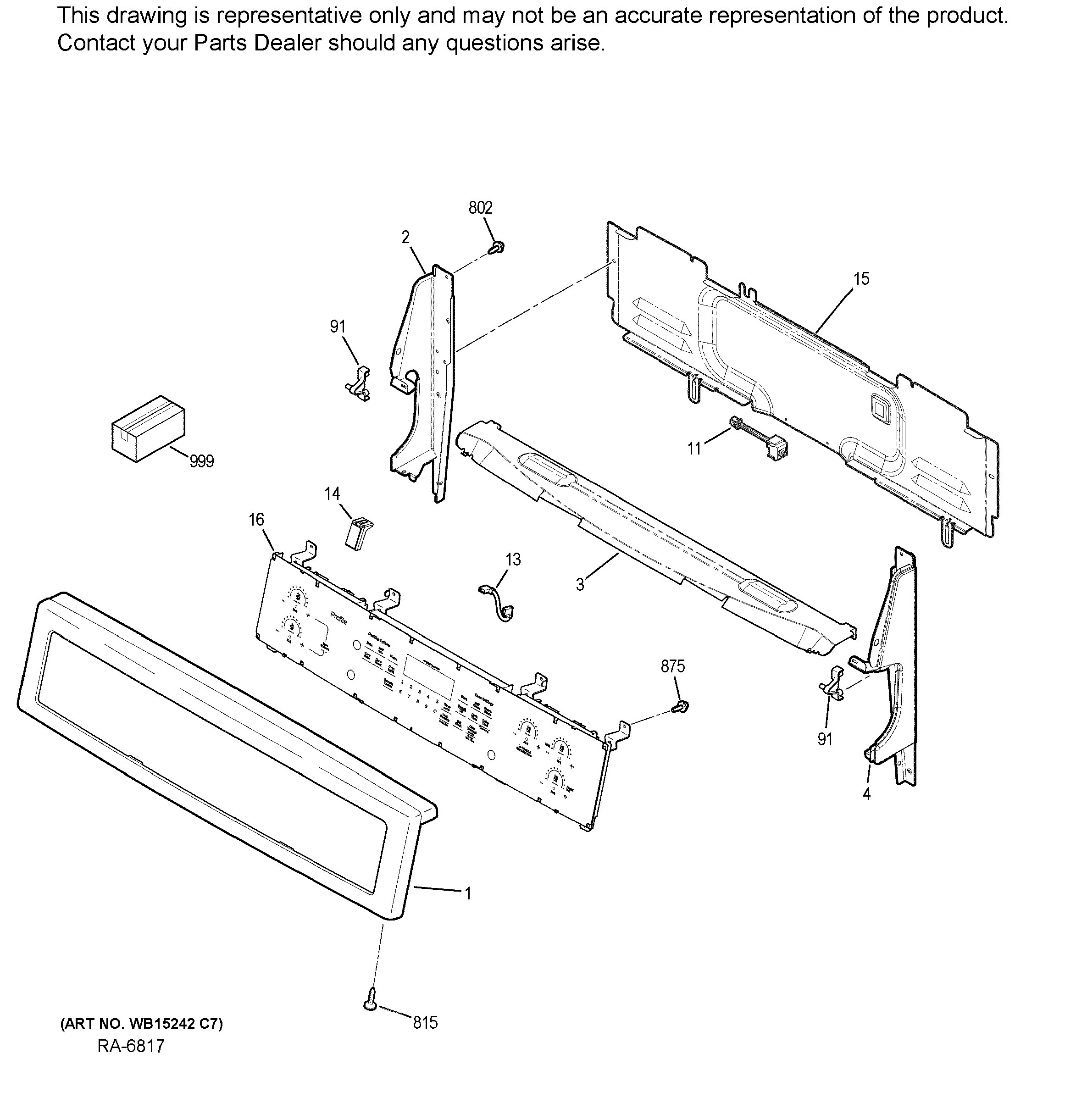 PCHB920SJ3SS Exploded View 1 appliance exploded-view parts diagram