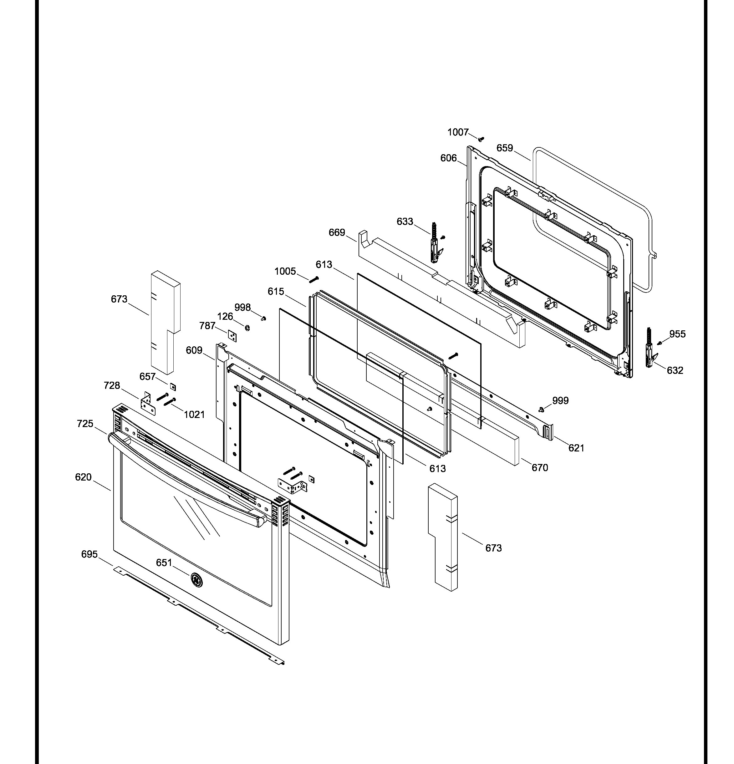 PCS940DF4WW Exploded View 4 appliance exploded-view parts diagram