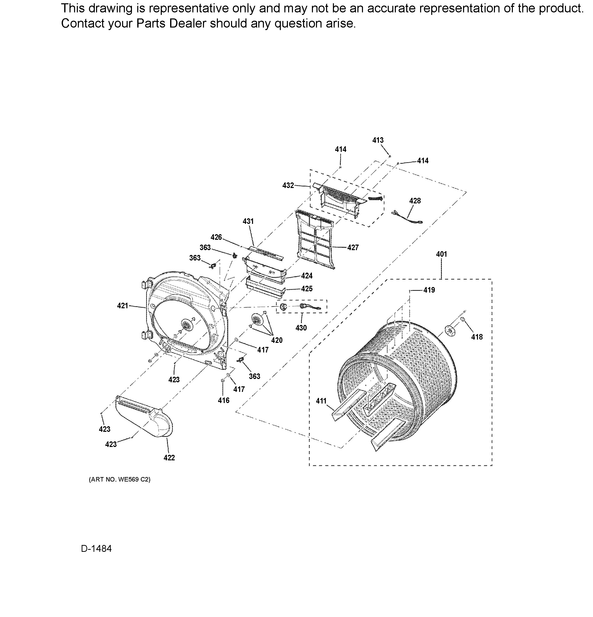 PCVH480EK1WW Exploded View 5 appliance exploded-view parts diagram