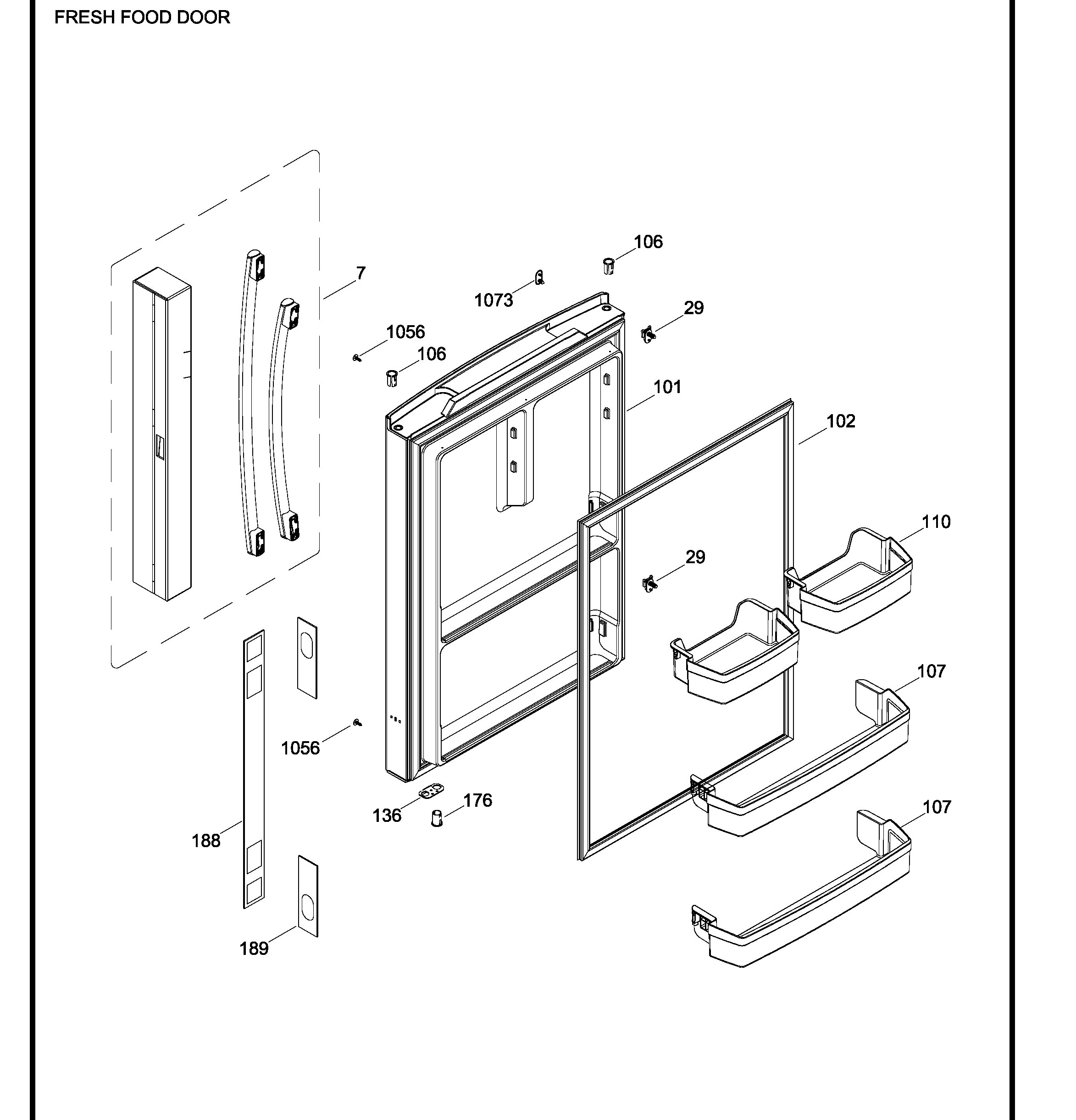 PDE21KGKAKWW Exploded View 2 appliance exploded-view parts diagram